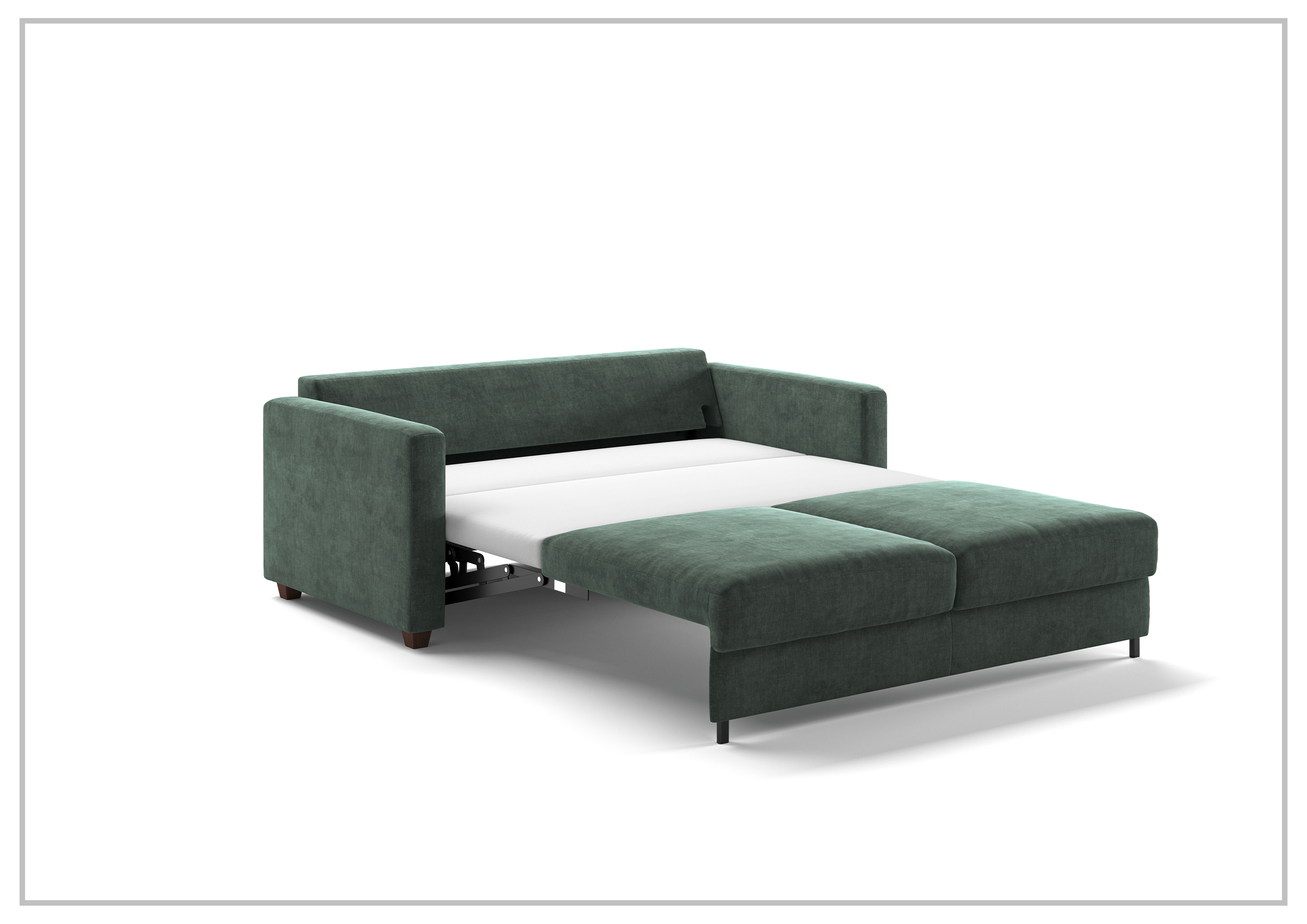 Luonto Fantasy Queen Fabric Sleeper Sofa with Gas Springs - Convertible Bed Couch for Small Spaces, Living Room, Guest Room & Apartment