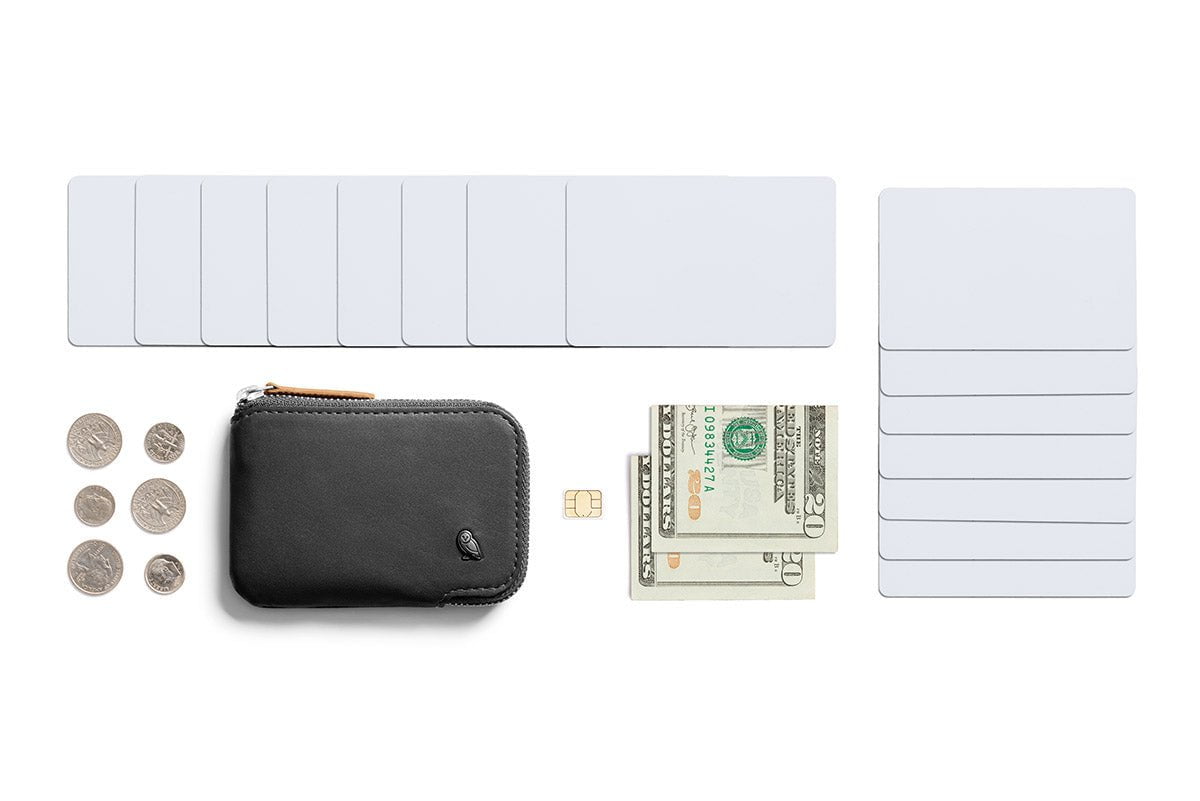 Bellroy Slim Leather Card Holder - RFID Blocking Minimalist Wallet for Men & Women | Perfect for Everyday Carry, Travel & Business Use