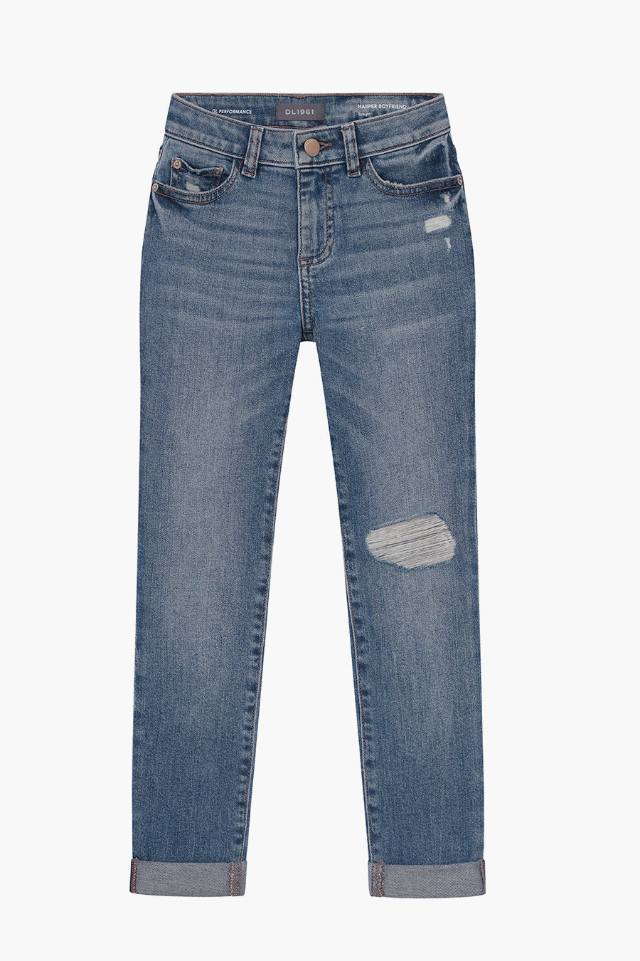 DL1961 Harper Boyfriend Straight Jeans for Women - High Waist Comfortable Denim Pants for Casual Wear & Everyday Outfits
