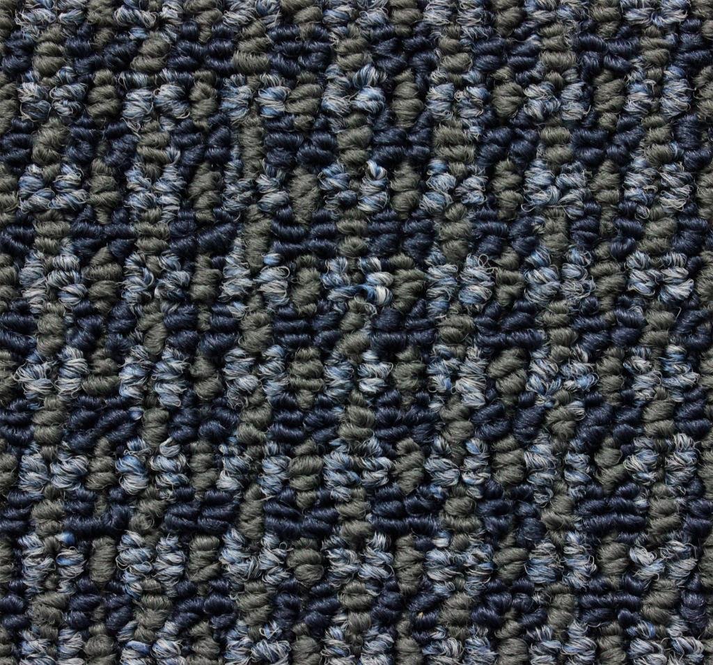 4'x6' Tahoe Blue Moon Indoor Durable Level Loop Area Rug - Premium Bound Polyester Edges for Living Room, Bedroom & Home Decor - Soft & Stain-Resistant Carpet for High Traffic Areas