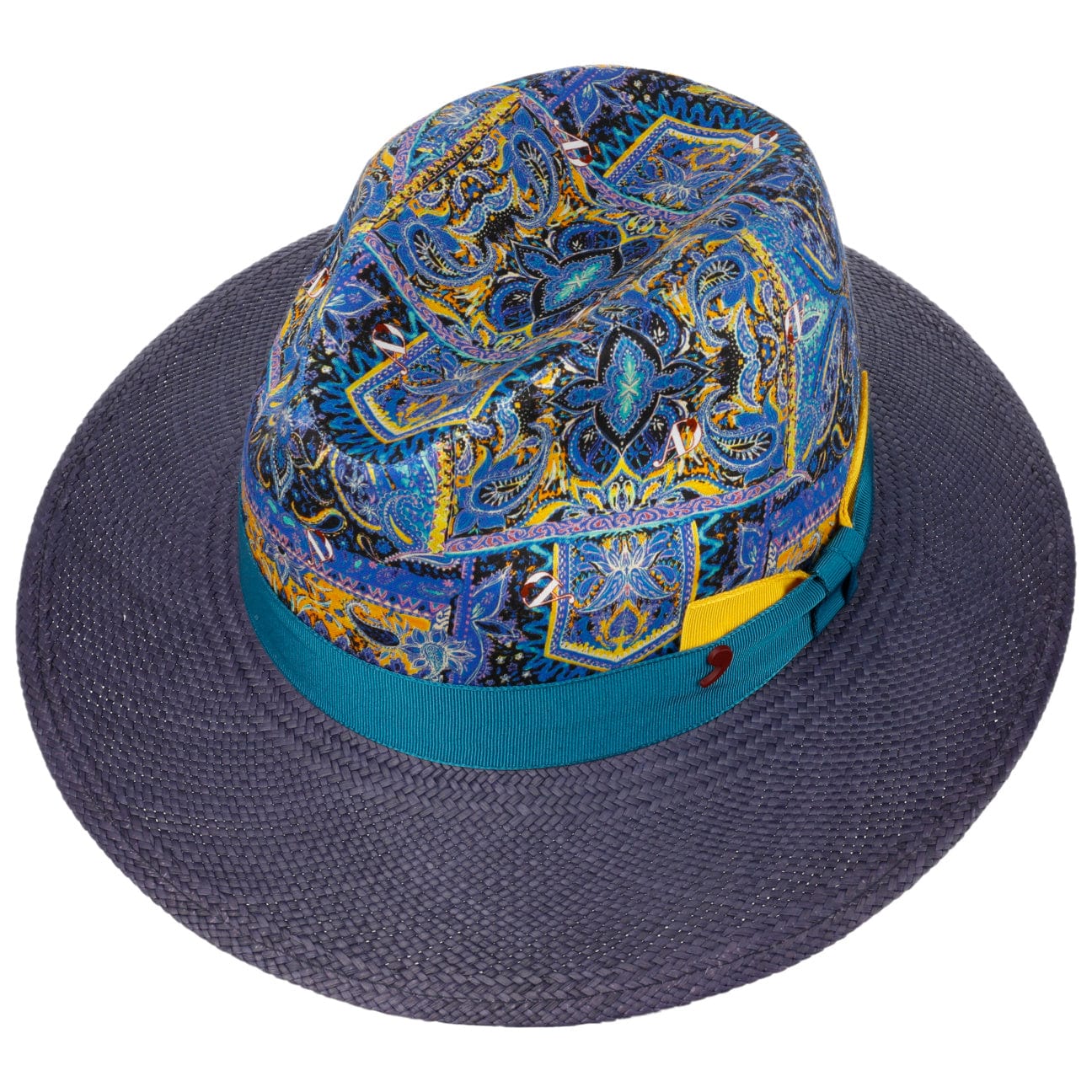 Alfonso D'Este Panama Brim Linen Hat for Women & Men - Breathable Summer Sun Hat for Beach, Travel & Outdoor Activities