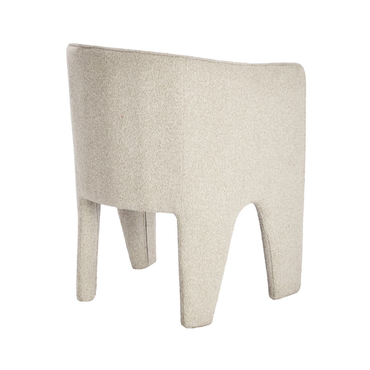 Burton Boucle Fabric Dining Arm Chair - Modern Upholstered Accent Chair for Kitchen, Dining Room & Office - Comfortable & Stylish Seating Solution
