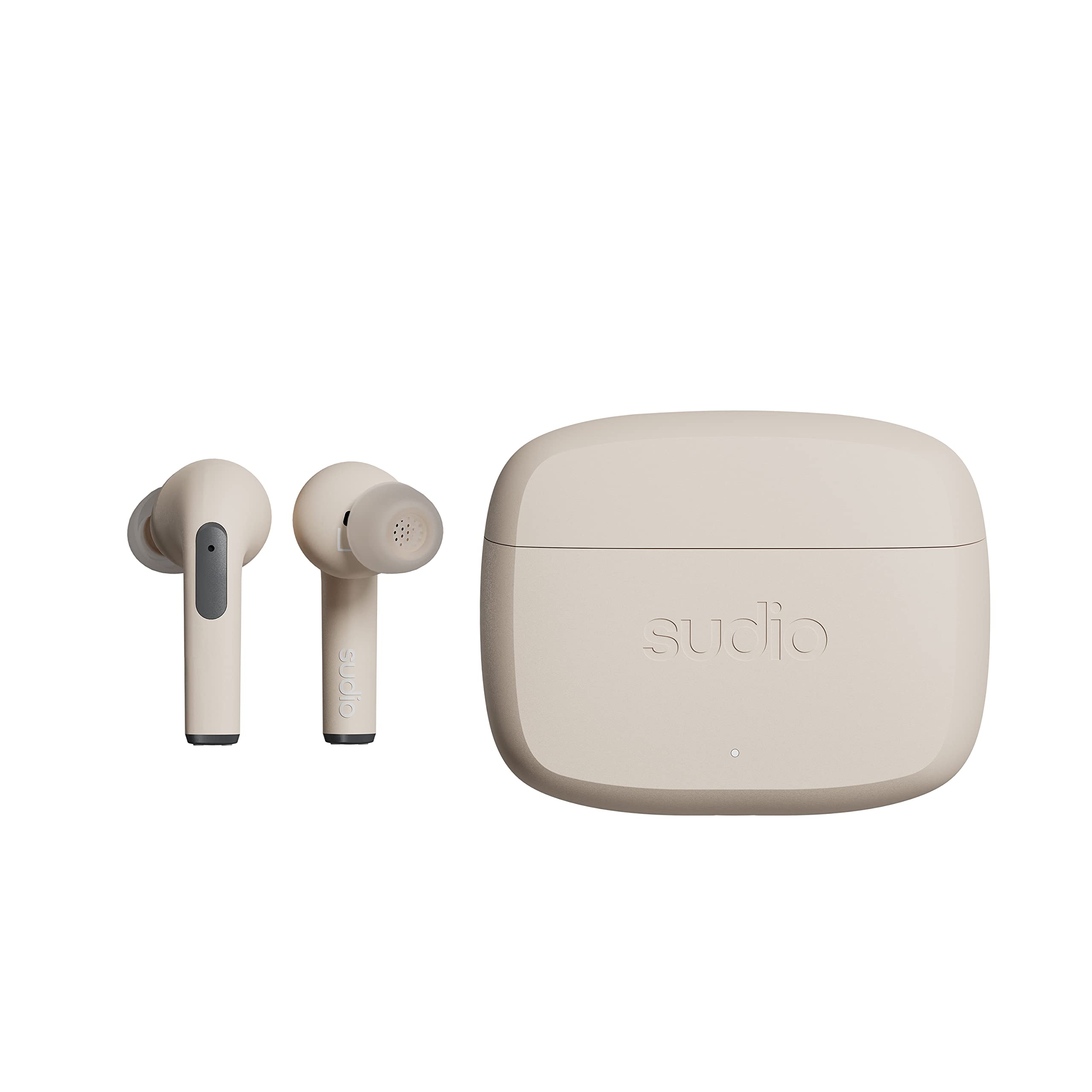 Sudio N2 Pro True Wireless Bluetooth Earbuds with ANC, Multipoint Connection, IPX4 Water Resistant, 30H Playtime - Wireless & USB-C Charging, Built-in Mic - Perfect for Workouts, Commuting & Travel (Sand)