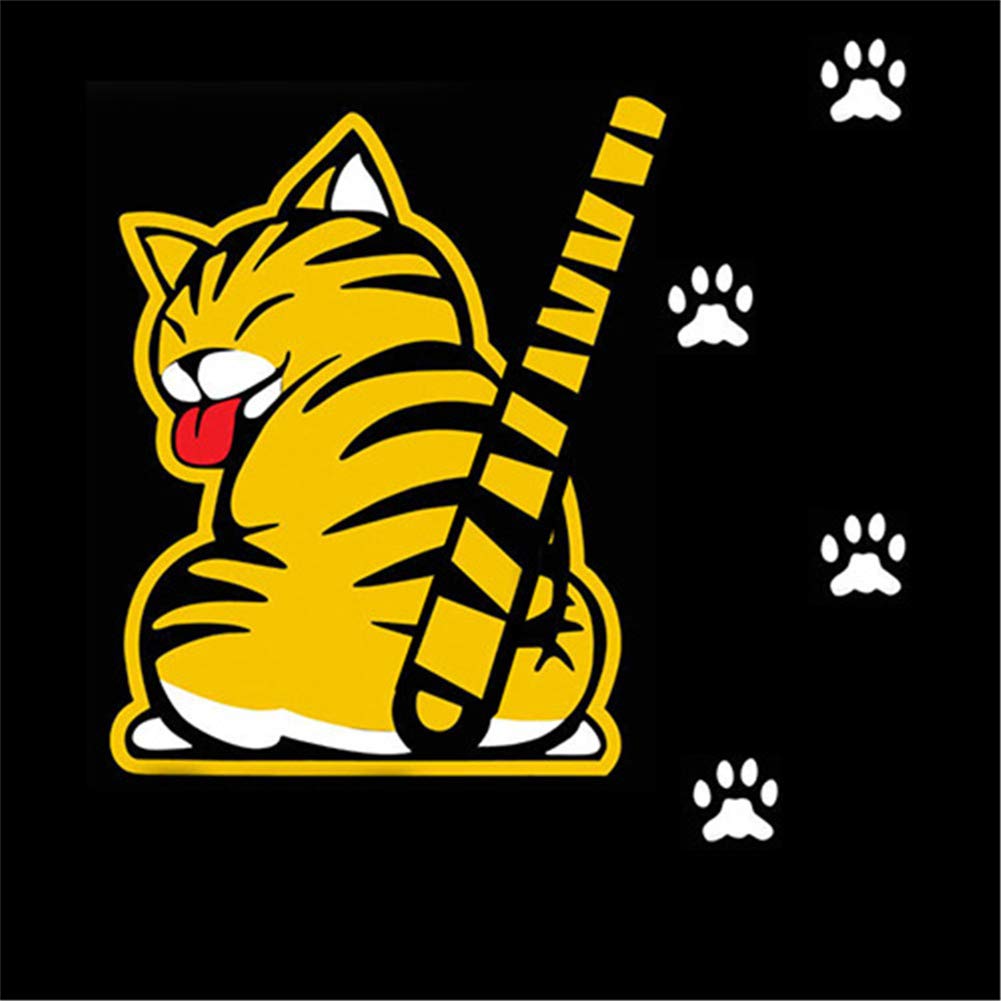 3D Creative Cat Wagging Tail Car Windshield Wiper Sticker - Fun Cartoon Car Decoration for Rear Window & Glass - Perfect for Car Enthusiasts & Pet Lovers (Great for Gifts, Car Shows & Personalizing Your Vehicle)