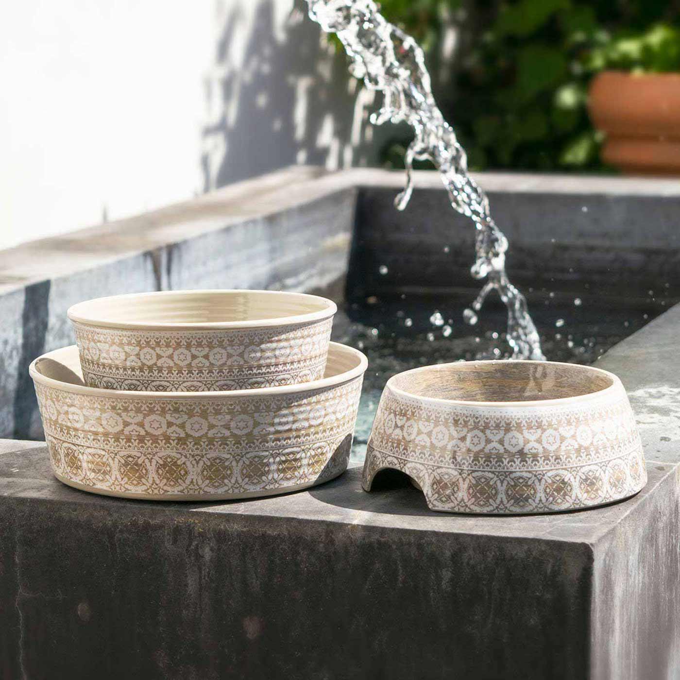 Premium Moroccan Ceramic Pet Bowls for Dogs & Cats - Handcrafted, Durable & Stylish Pet Food Dishes - Perfect for Home, Outdoor, and Travel Use