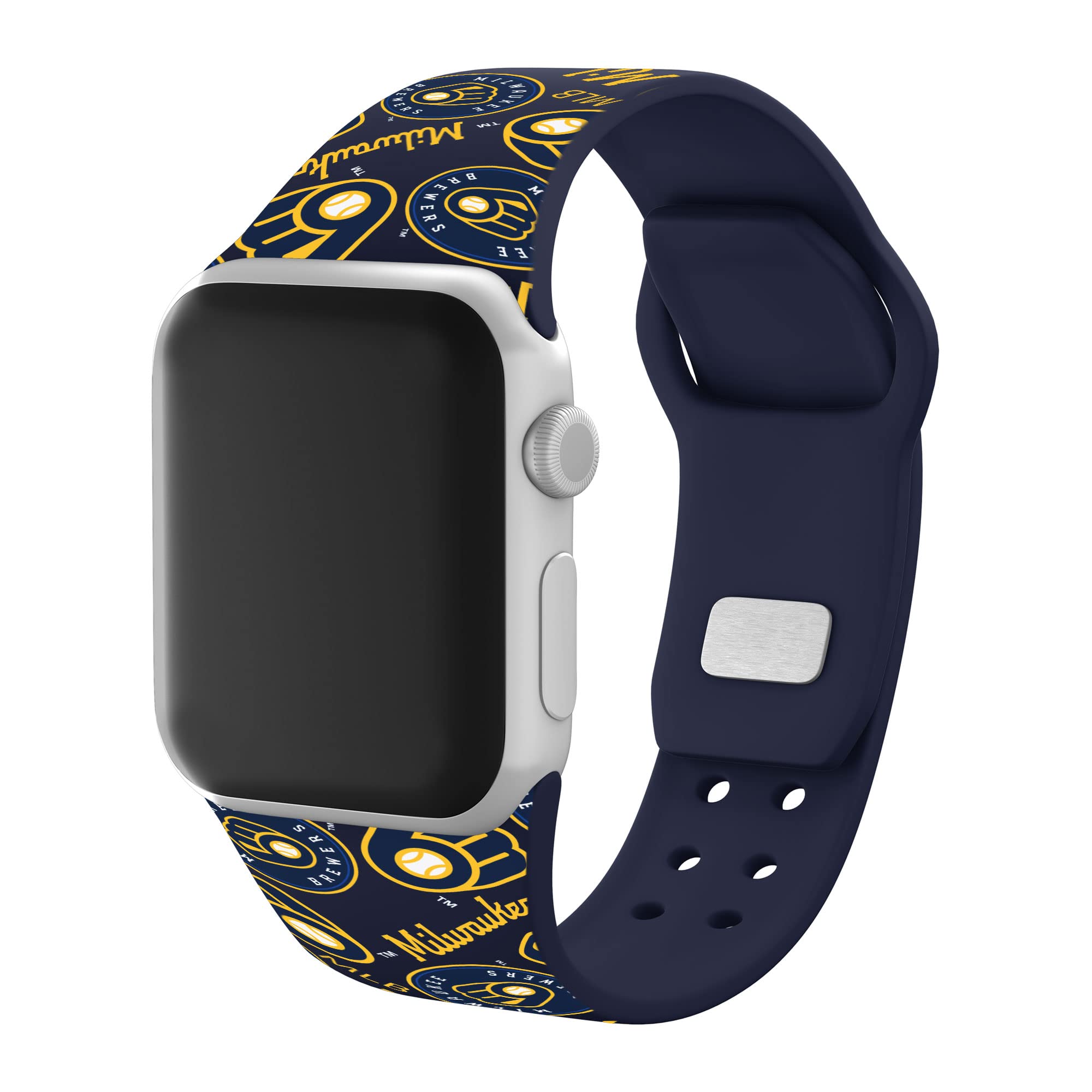Milwaukee Brewers HD Game Time Watch Band for Apple Watch - Durable Sports Strap for Baseball Fans & Active Lifestyles
