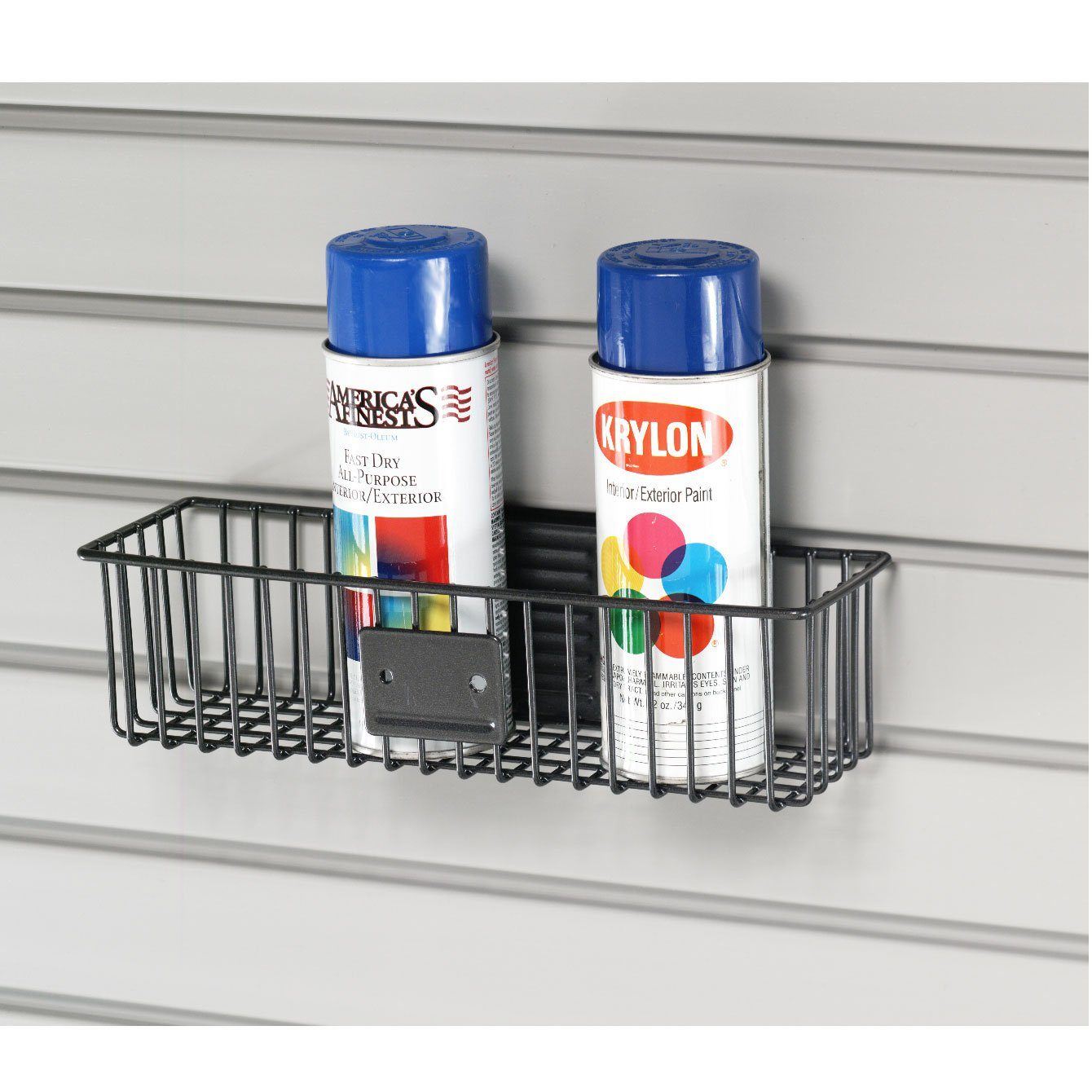 HandiSolutions 3L x 12W x 3.25H Slat Wall Basket HSB0312B - Durable Storage Organizer for Retail Stores, Garages & Home Organization