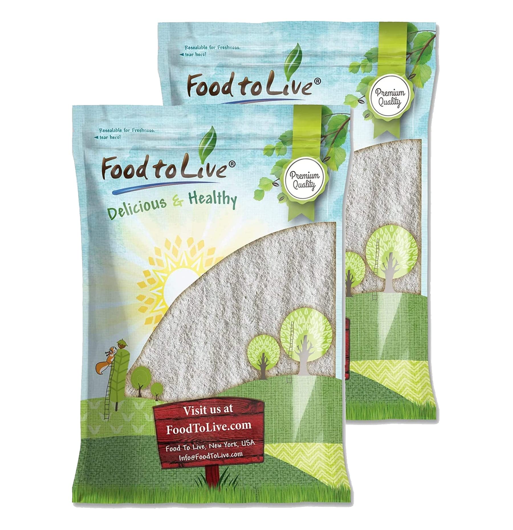 Food to Live Organic Stone Ground Rye Flour - 16 lb Bulk Bag, Whole Grain Rye Berries, Kosher & Vegan Certified, Perfect for Bread Baking, Sourdough & Artisan Loaves | USA Made | Ideal for Home Bakers & Professional Kitchens