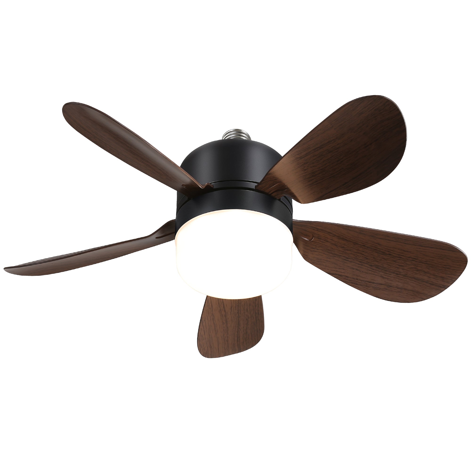 16 Inch Ceiling Fan with Remote Control, 3 Color Lighting Options, E26 Screw Base - Perfect for Bedroom, Living Room and Home Office Cooling & Lighting