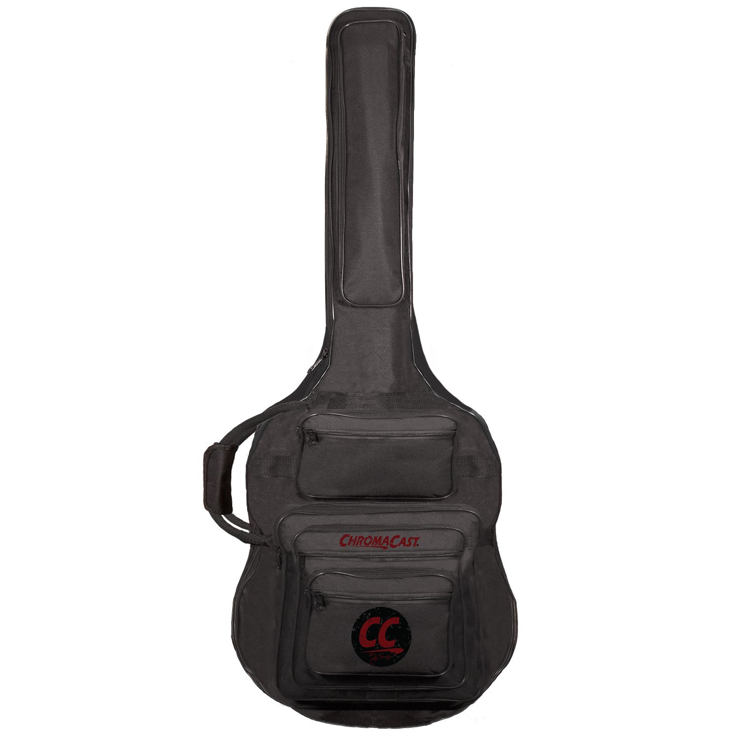 ChromaCast Pro Series Rudy Sarzo Signature Acoustic Bass Guitar with Padded Gig Bag - Perfect for Live Performances, Studio Recording & Travel Protection