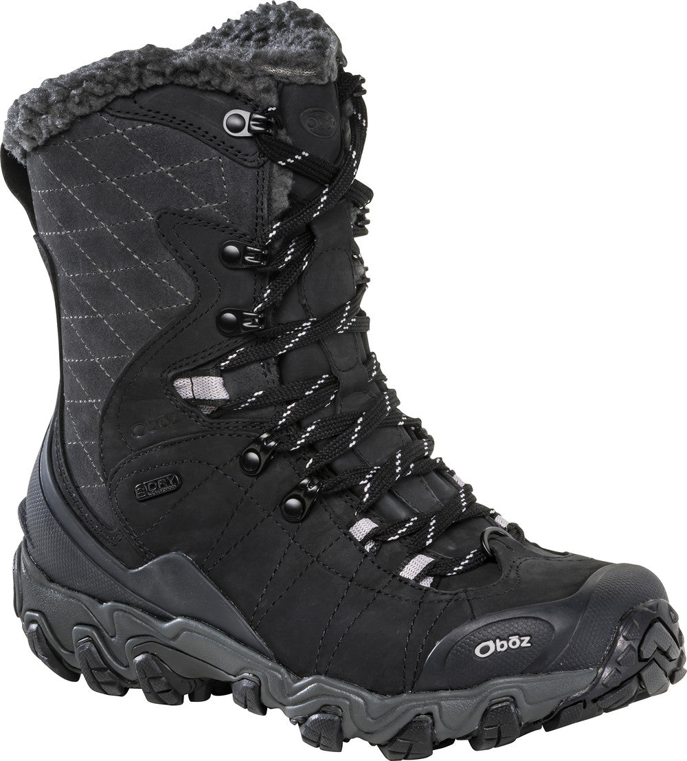 Oboz Women's Bridger 9 Insulated Waterproof Hiking Boots - Winter Snow Boots for Outdoor Adventures, Trail Walking & Cold Weather Activities