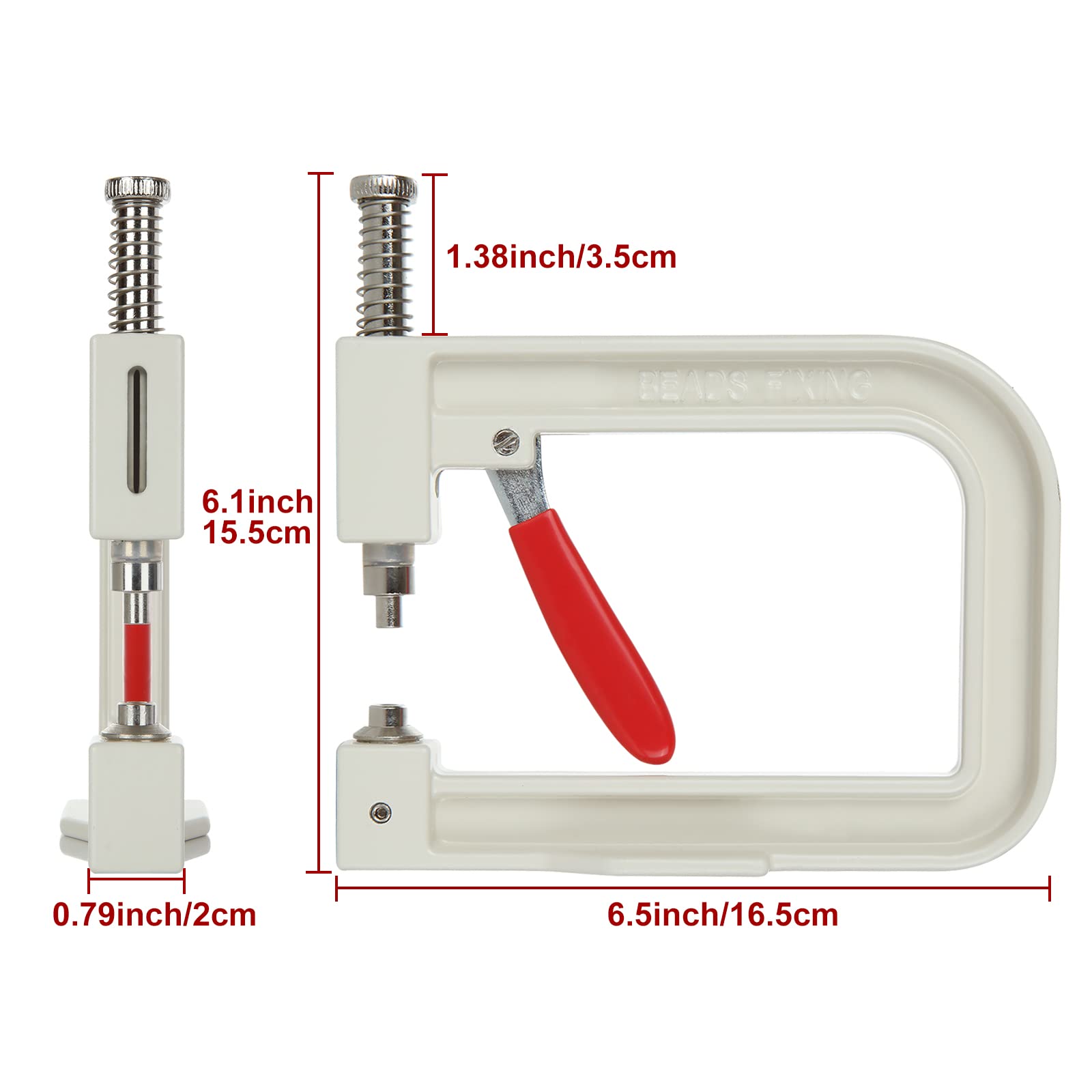 ZIQI Pearl Setting Machine Kit - Professional DIY Handmade Pearl Rivet Tool for Hats, Shoes, Clothes, Bags & Skirts | Bead Setting Accessories for Fashion Design & Craft Projects