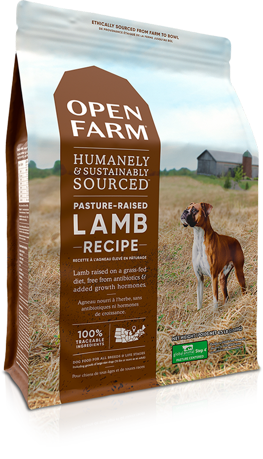 Open Farm Grain Free Dry Dog Food with Lamb - High Protein, Natural Ingredients for Adult Dogs - Perfect for Sensitive Stomachs & Allergies - Ideal for Home Feeding & Outdoor Adventures