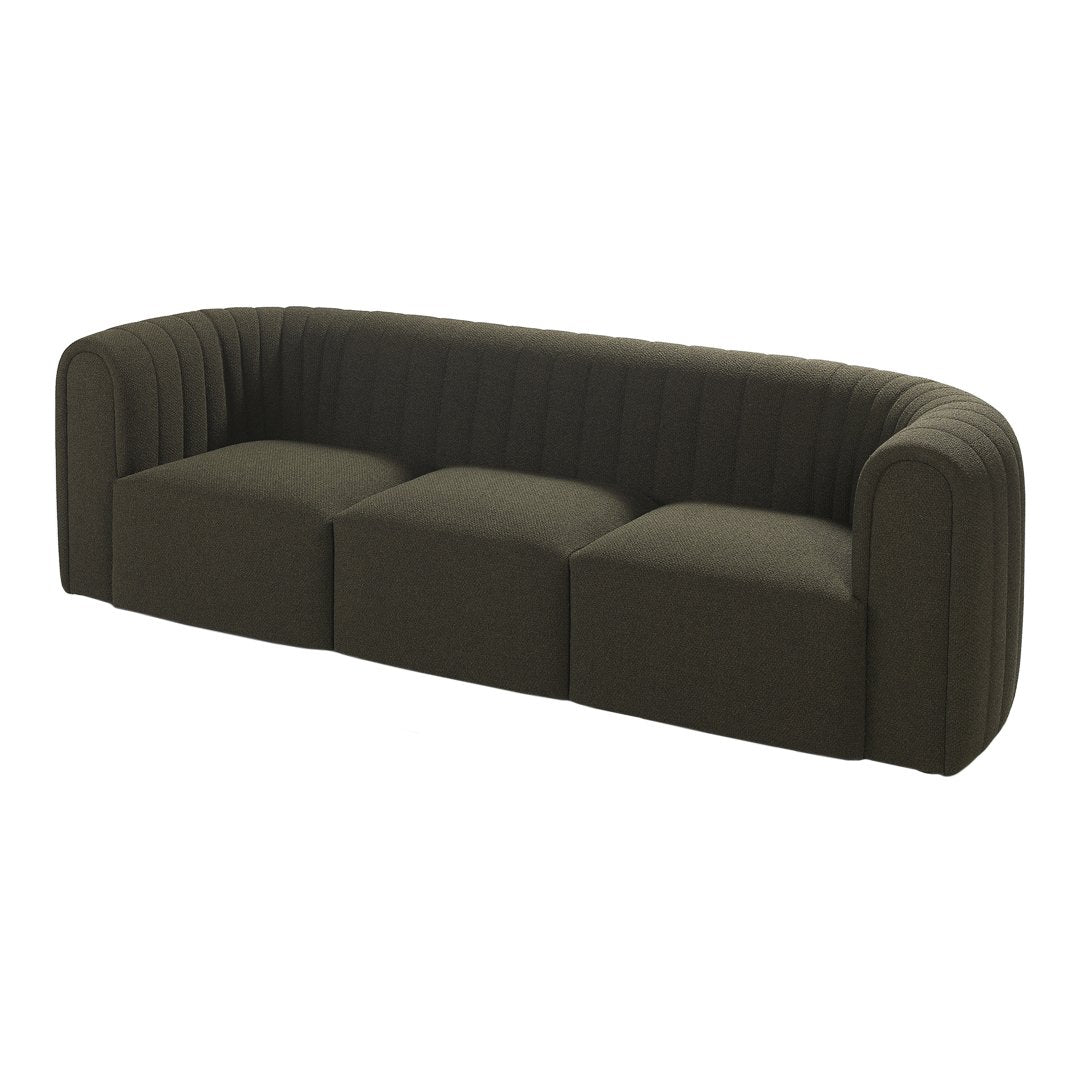 Modern 3-Seater Sofa - Comfortable Fabric Couch for Living Room, Lounge & Office - Stylish & Durable Home Furniture