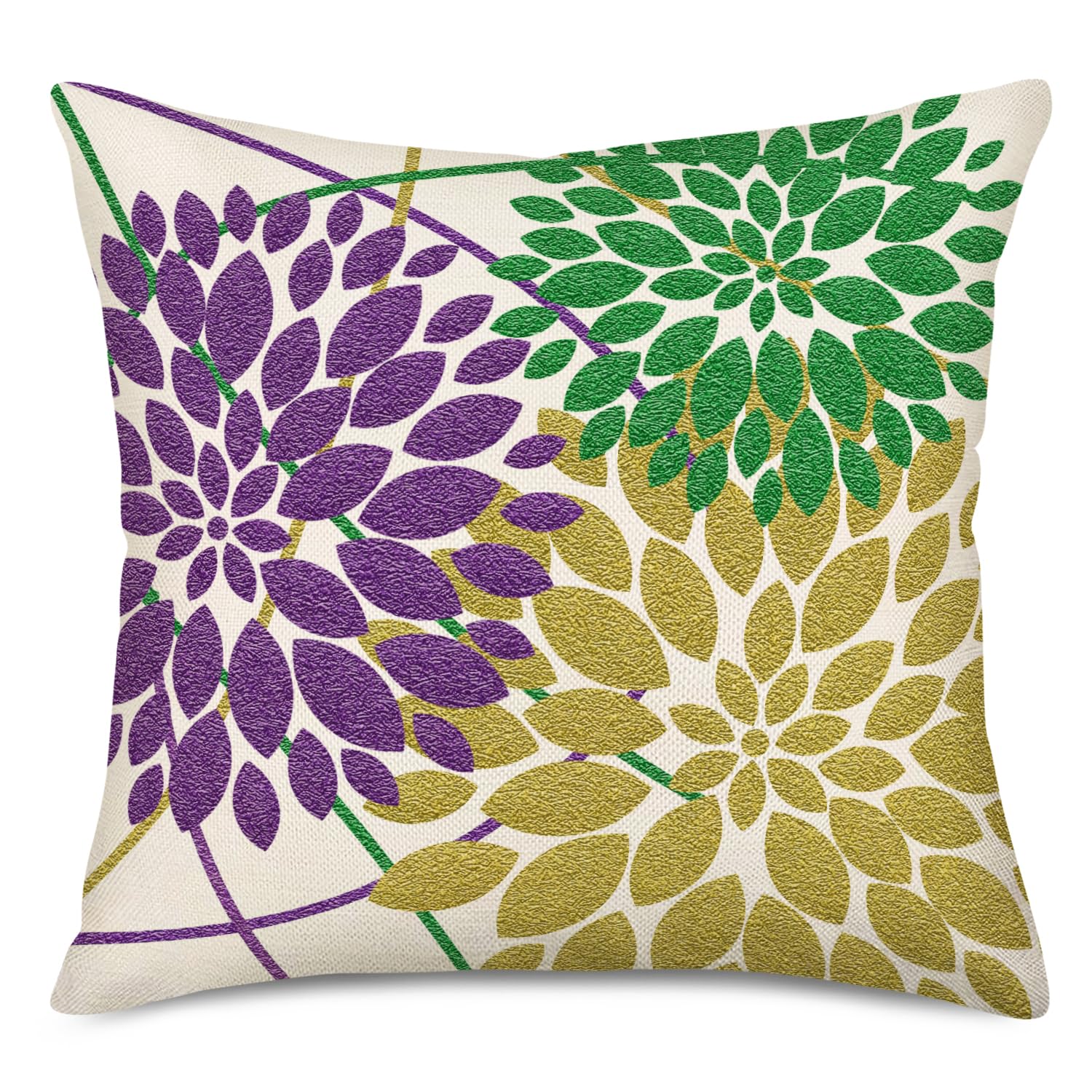 Vintage Musical Notation Throw Pillow Cover 18x18 Inch - Silent Night Quote Christmas Decorative Pillow Case - Cotton Linen Blend Cushion Cover for Sofa, Bedroom, Living Room Holiday Decor