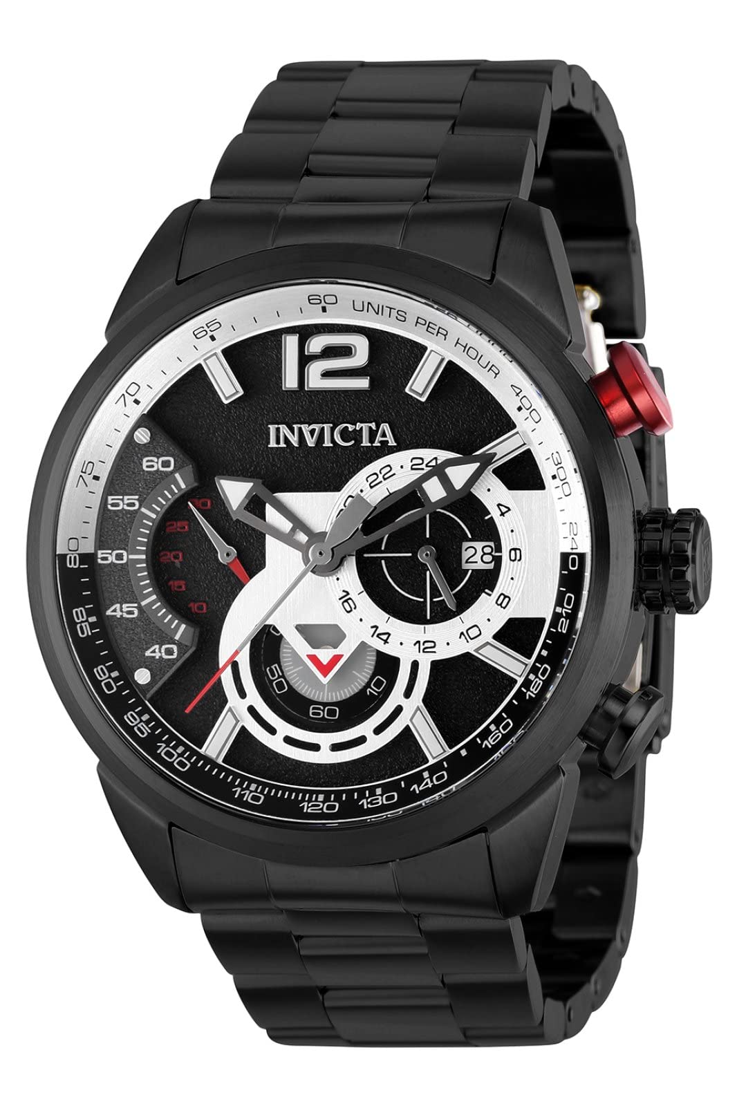 Invicta Men's Aviator 39662 Stainless Steel Quartz Watch with Date Window - Perfect for Business, Casual Wear & Aviation Enthusiasts