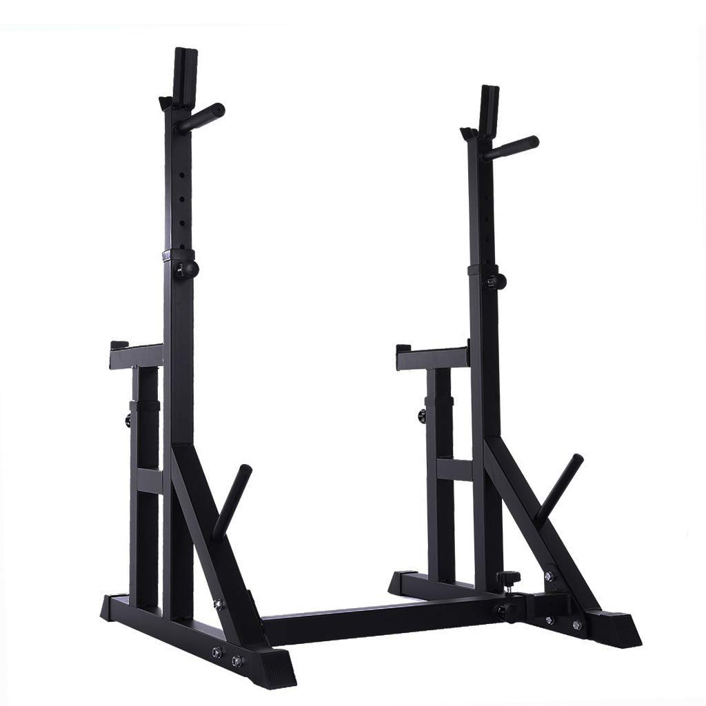 Kenxen Adjustable Weightlifting Stand - Heavy Duty Squat Rack, Barbell Bench Press & Dip Station for Home Gym Strength Training | Perfect for CrossFit, Powerlifting & Bodybuilding Workouts