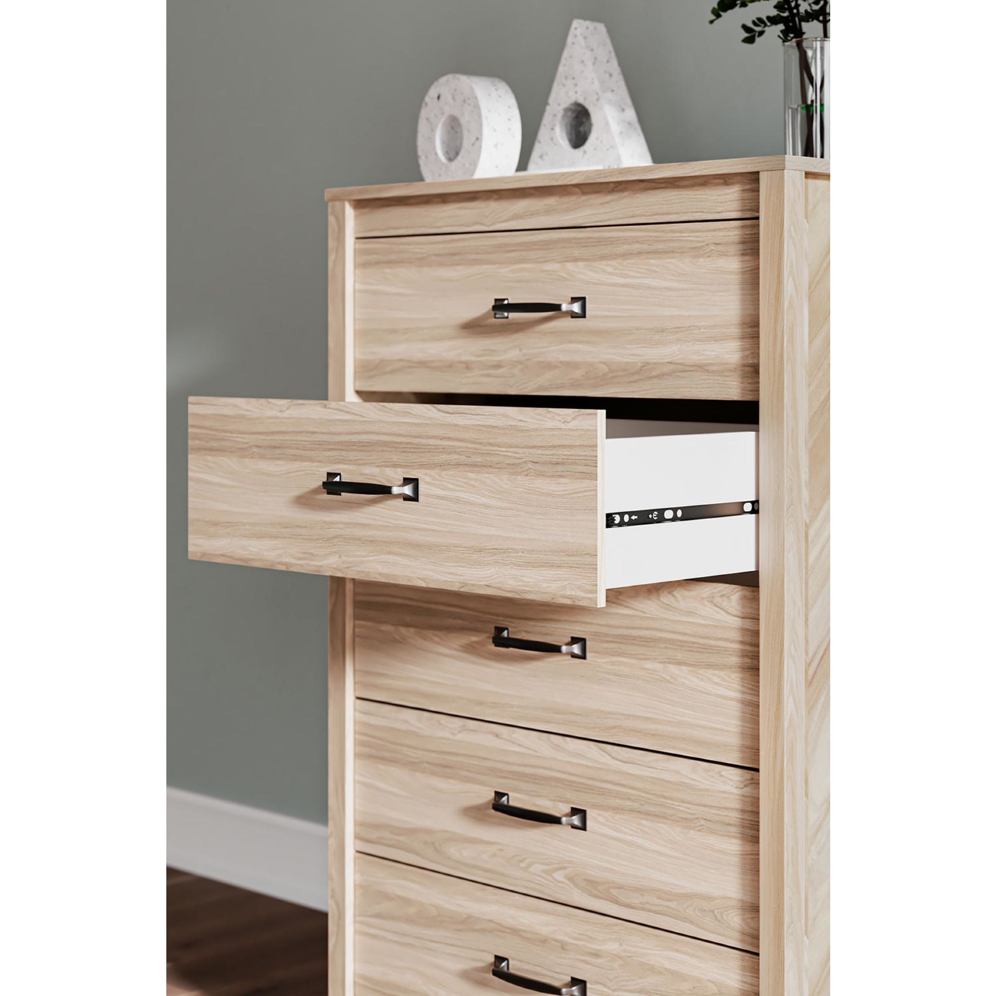 Battelle Tan Chest - Premium Storage Solution for Home & Office Organization | Perfect for Clothes, Blankets, and Seasonal Items