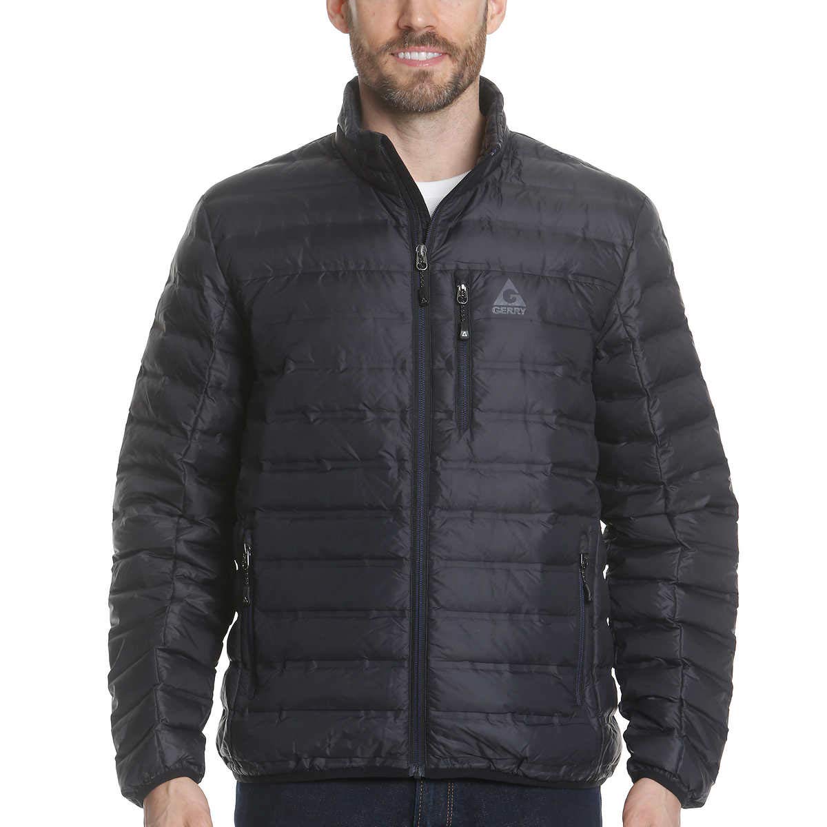 Gerry Men's Sweater Down Jacket - Warm Winter Fleece Lined Coat for Outdoor Activities, Hiking & Casual Wear
