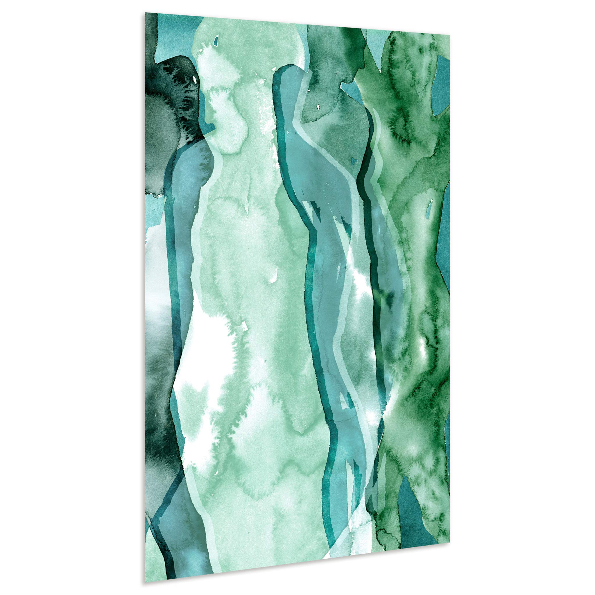 Empire Art Direct Floating Glass Wall Art - Frameless Tempered Glass Panel for Women's Decor, 48x32 Inches, Ready to Hang - Perfect for Living Room, Bedroom & Office Decor