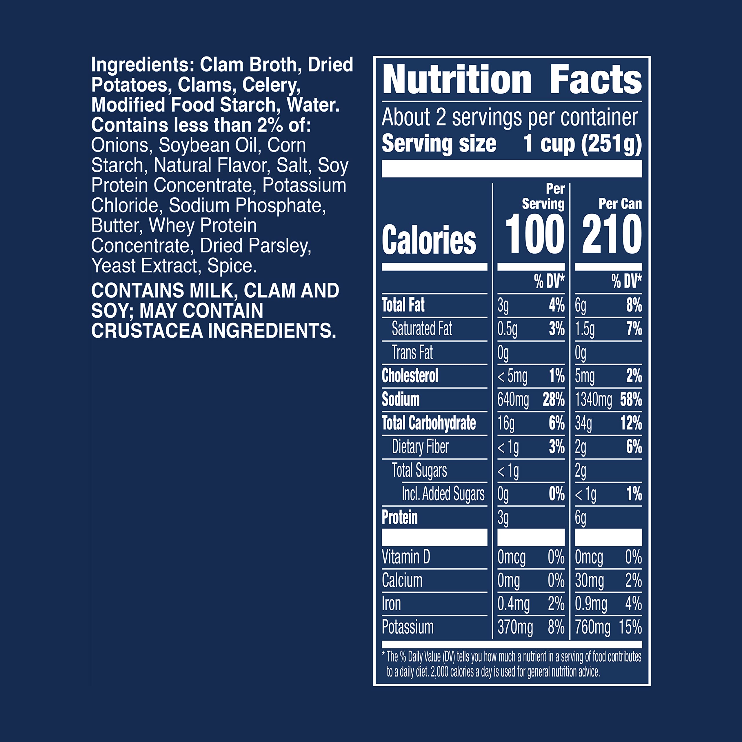 Progresso Light New England Clam Chowder Soup - Gluten Free, Low Calorie, 18.5 oz Can (Pack of 12) | Healthy Canned Soup for Quick Lunches, Camping & Emergency Food Storage