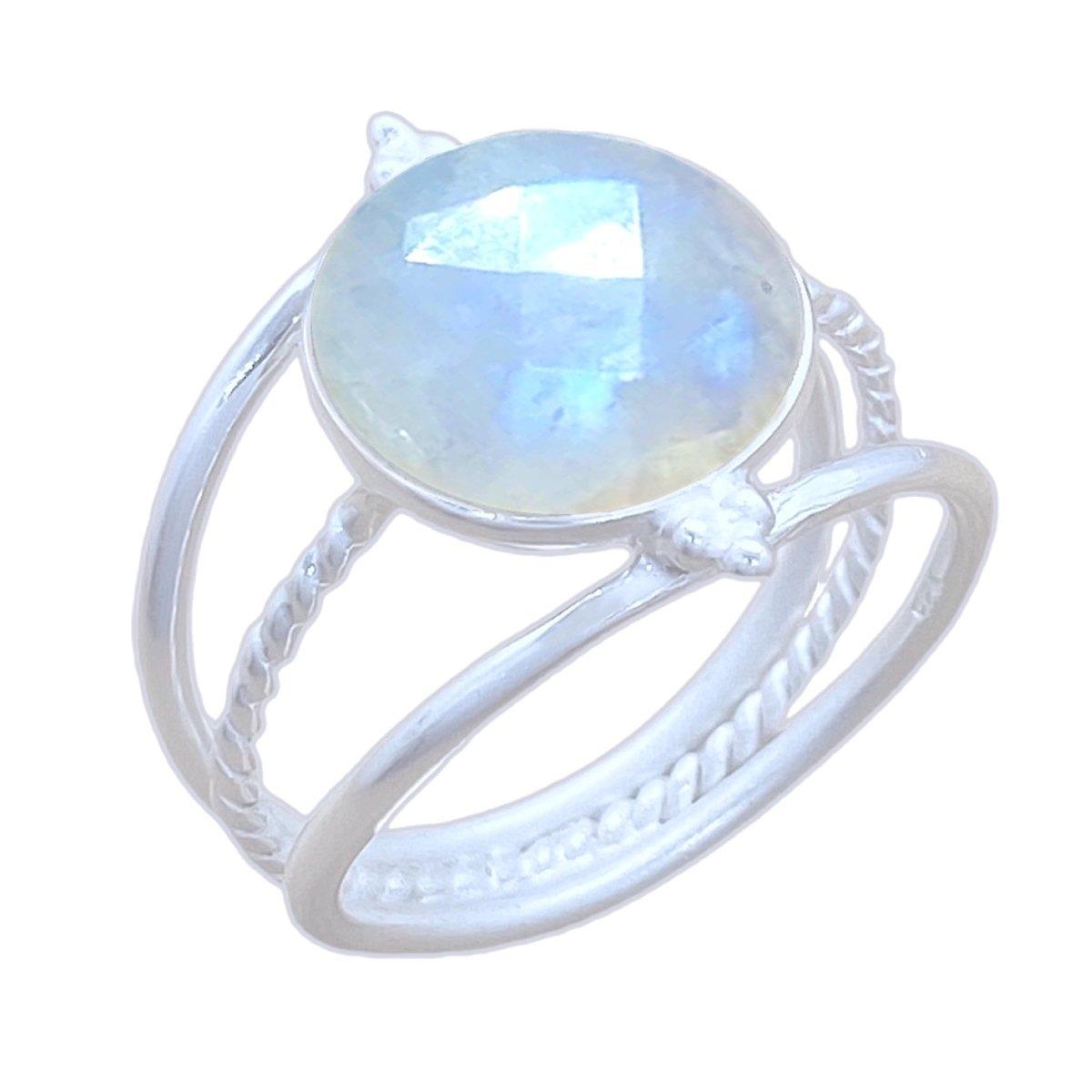 Laihas Free Spirit Moonstone Ring - Elegant Handmade Jewelry for Women, Perfect for Boho Chic & Everyday Wear