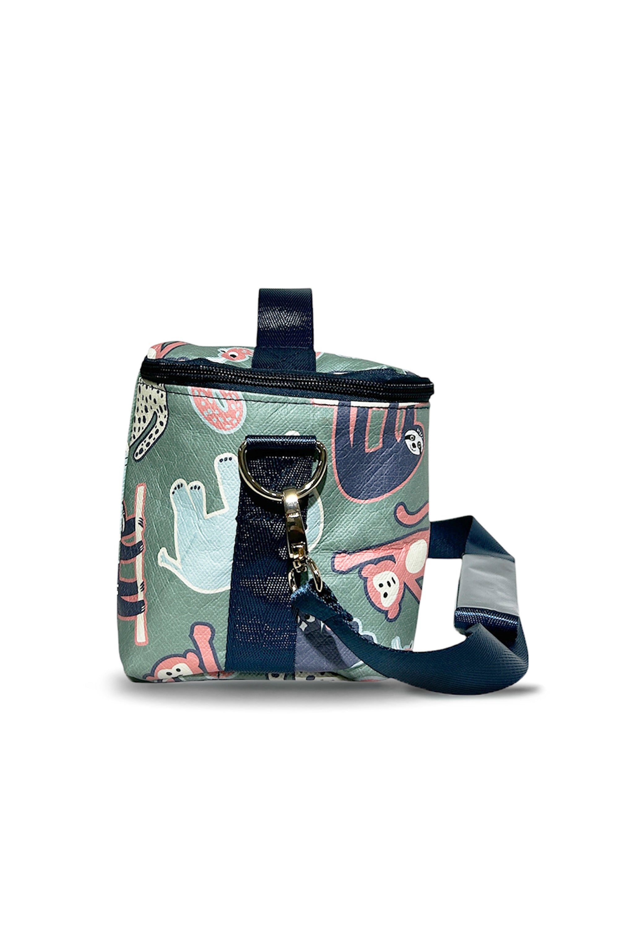 Nom Nom Cooler Insulated Lunch Bag - Jungle Mingle Pattern Leakproof Lunch Tote for Work, School & Picnics - Perfect for Adults & Kids