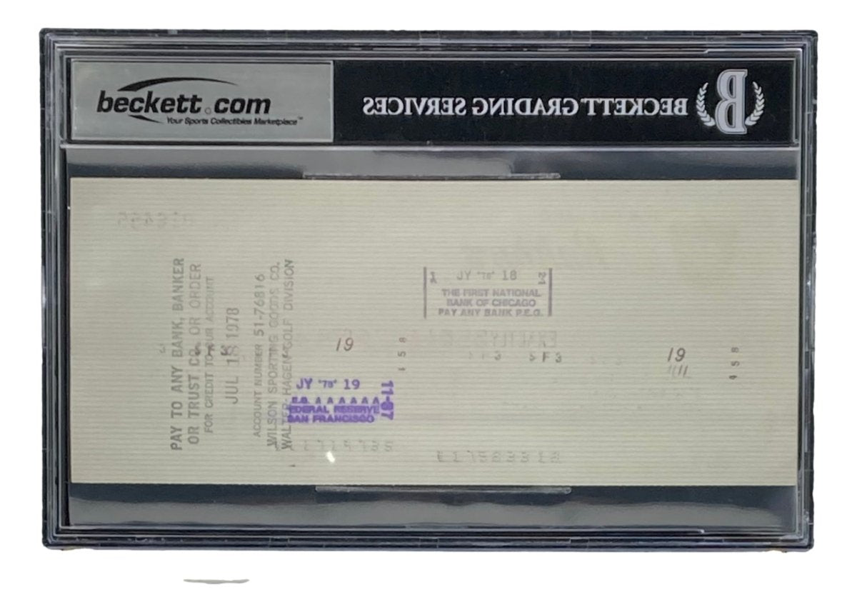 Authentic Al Davis Signed Oakland Raiders Bank Check #16455 Auto 10 BAS - Rare Collectible for NFL Memorabilia Fans & Sports Enthusiasts