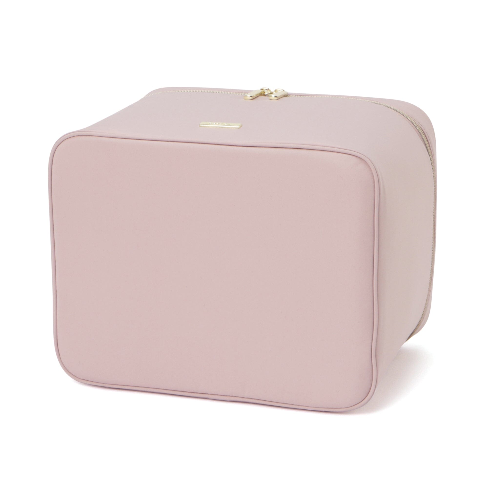 Frill Vanity Pouch - Small Cosmetic Bag for Makeup & Travel - Pink Organizer for Toiletries, Jewelry & Essentials - Perfect for Girls, Women & Bridal Shower Gifts