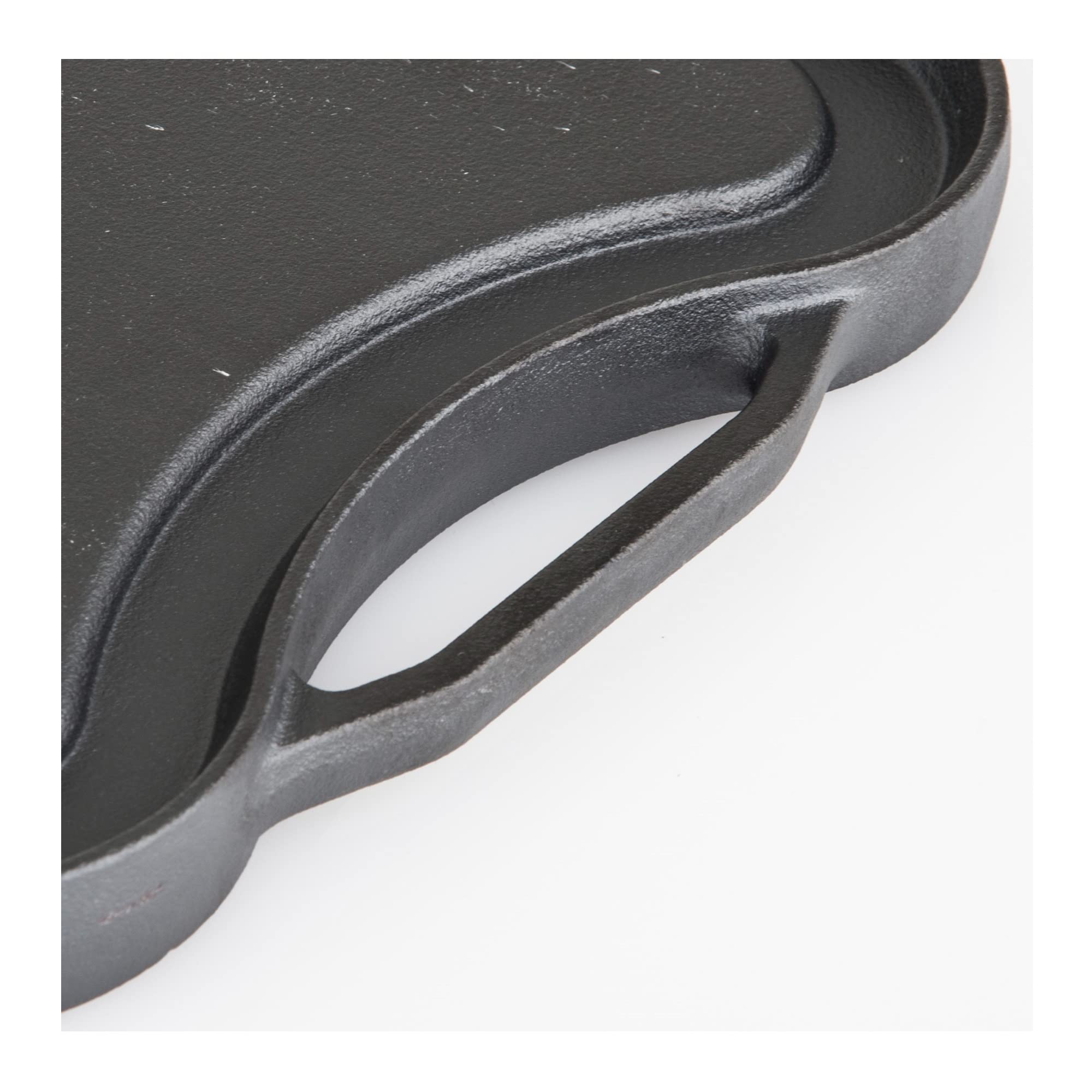 20 Inch Viking Griddle - Reversible Cast Iron Grill Pan, Pre-Seasoned & Oven Safe - Black - Induction Compatible - Perfect for Camping, BBQ & Outdoor Cooking