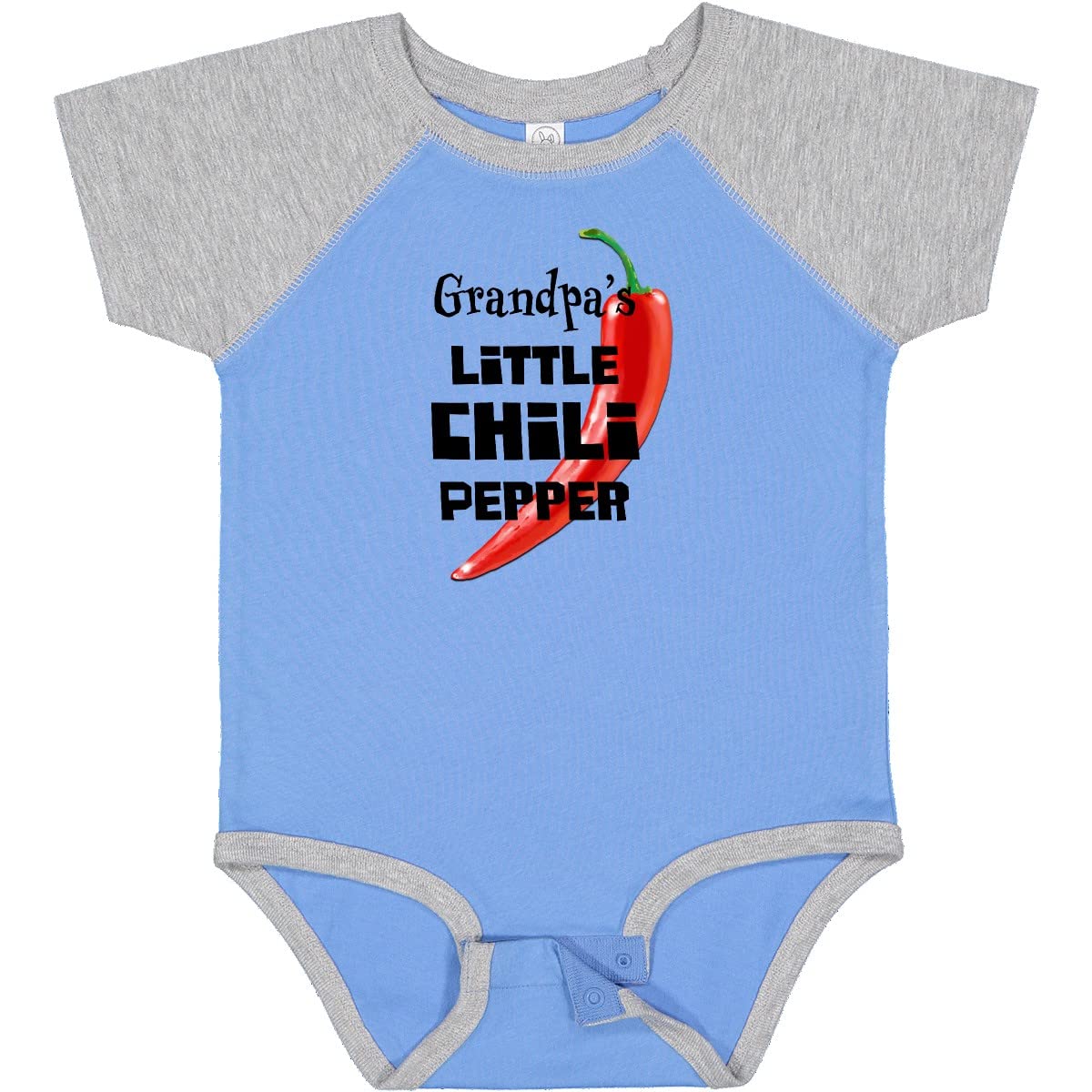 Adorable Grandpa's Little Chili Pepper Baby Bodysuit - Cute Infant Onesie for Boys & Girls - Perfect for Family Photos, Holidays & Everyday Wear