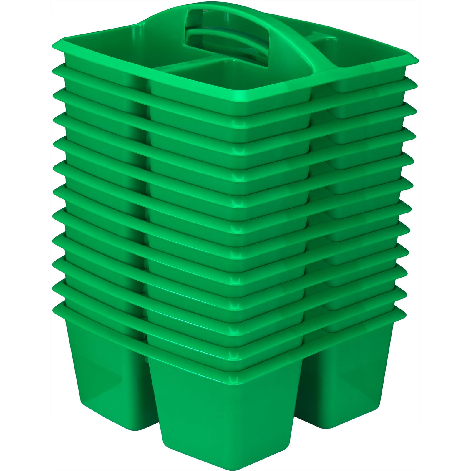 12-Pack Four-Compartment Caddies for Classroom & Office Organization