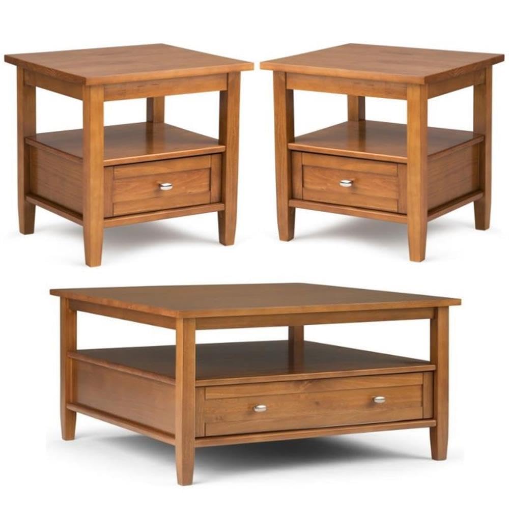 Home Square 3-Piece Coffee Table Set - 36