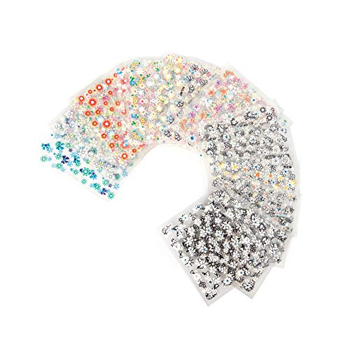 3D Mixed Design Nail Art Stickers - Colorful DIY Manicure Decals for Nail Polish Decoration (30 Sheets) | Perfect for Parties, Weddings, and Special Occasions