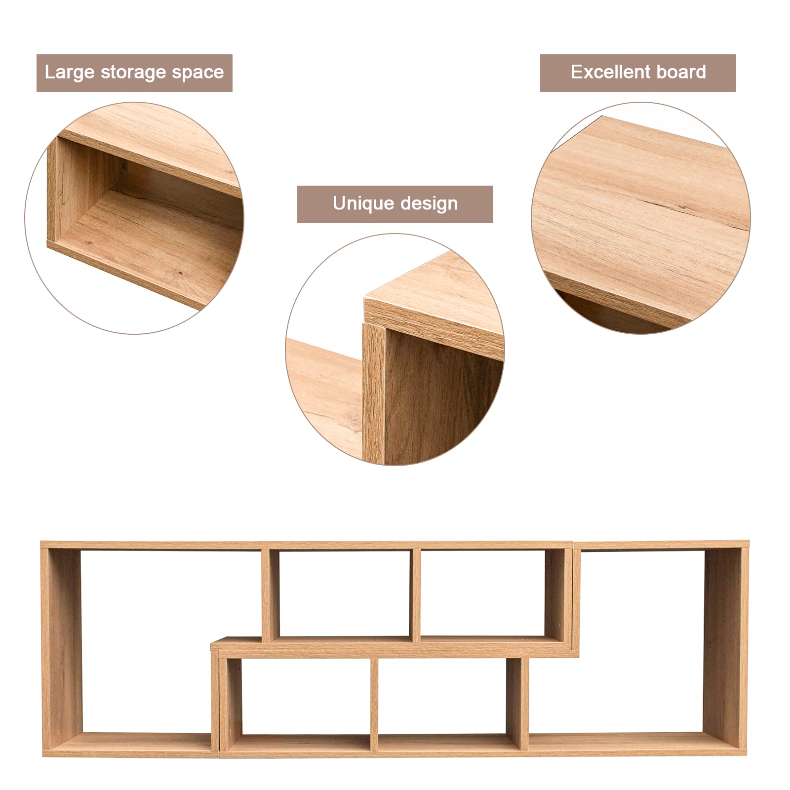 Modern L-Shaped Cube Bookshelf & TV Stand - 2-Tier Open Storage Shelf for CDs, Movies, Books - Space-Saving Entertainment Center for Living Room, Bedroom, Home Office - Perfect for Small Spaces & Media Organization