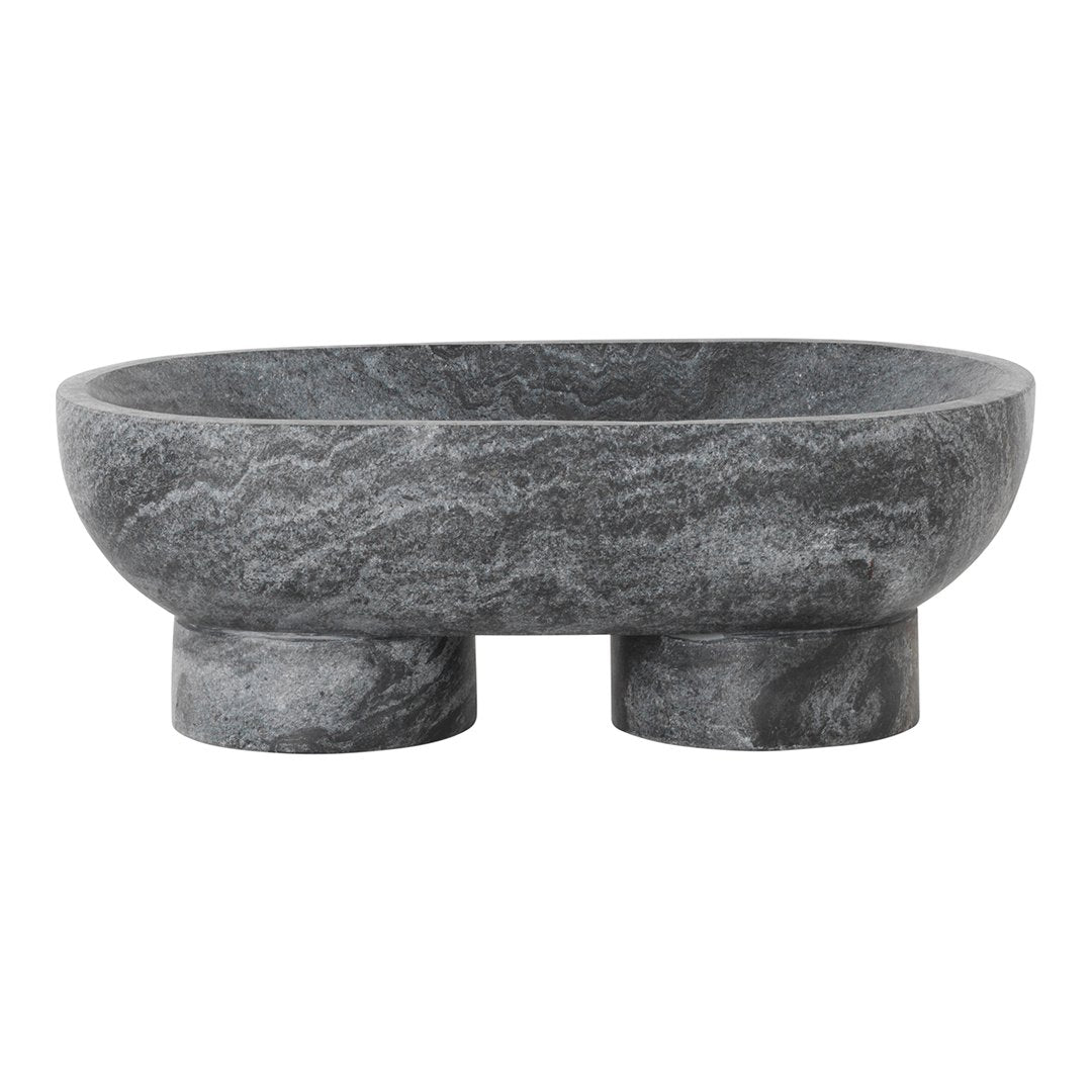 Ferm Living Alza Bowl - Handmade Ceramic Serving Bowl for Salad, Pasta & Desserts - Perfect for Dining, Entertaining & Home Decor