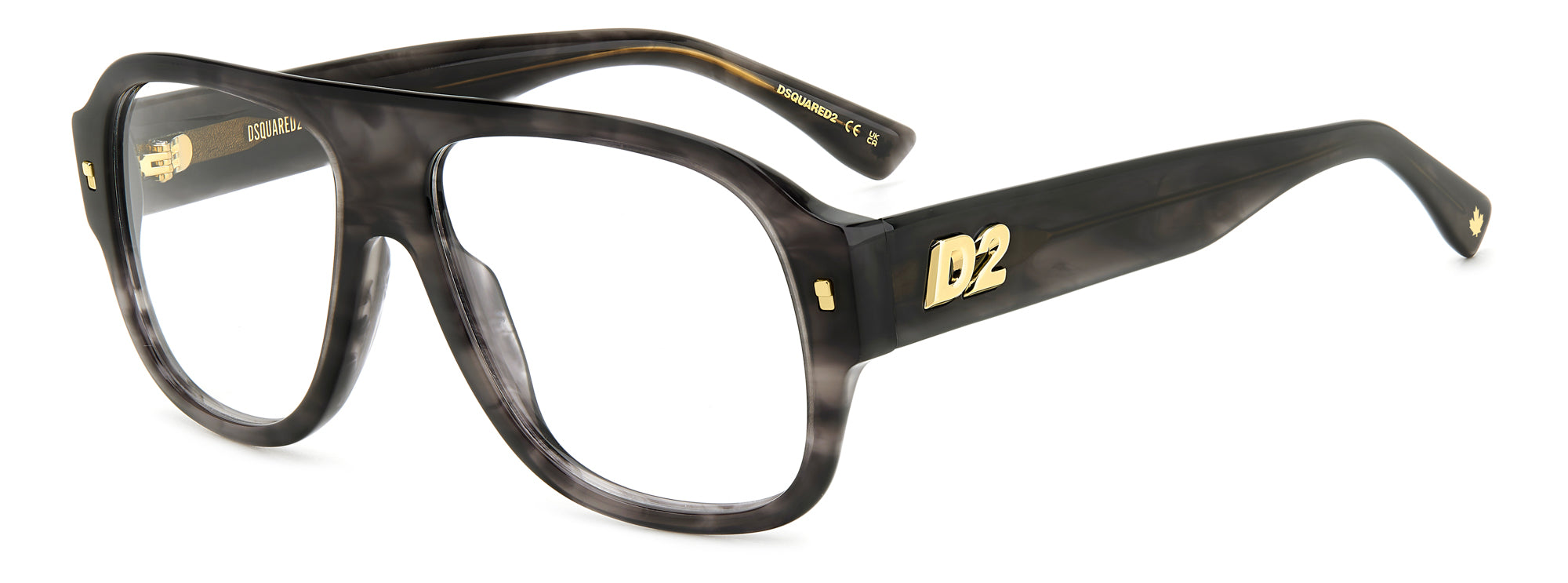 DSQUARED2 D2 0125 Sunglasses - Polarized UV Protection Aviator Style for Men & Women | Perfect for Driving, Beach, and Outdoor Activities