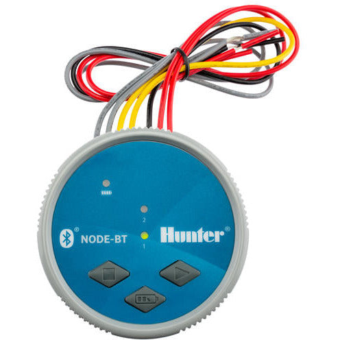 Hunter Industries NODE BT 200 2-Station Bluetooth Battery Controller for Sprinkler Systems - Wireless Irrigation Control for Lawns & Gardens (No Solenoid) - Perfect for Smart Home & Water Conservation