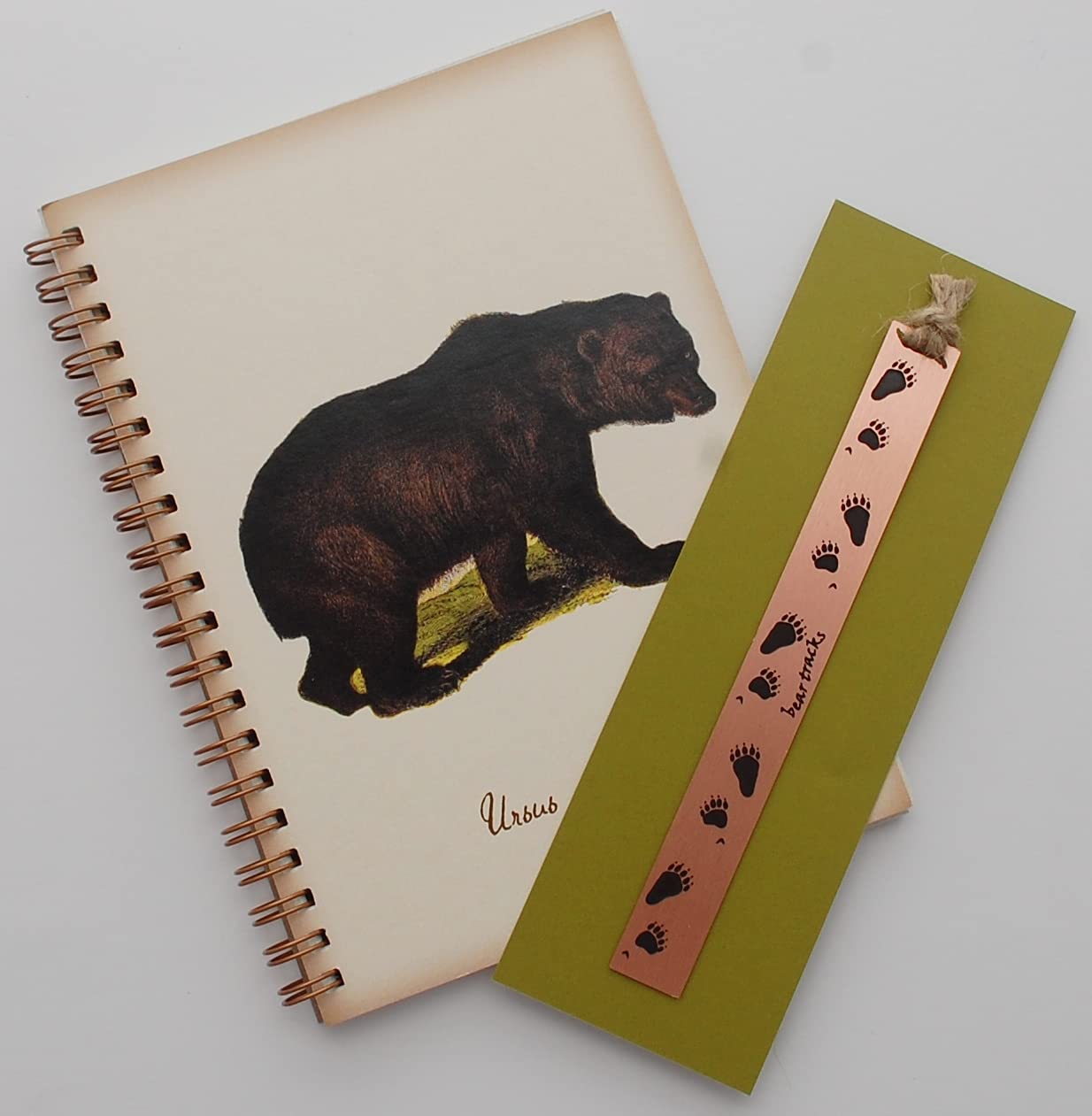 Bear Journal and Bookmark Set - 2-Piece Writing Gift Set for Book Lovers, Perfect for Journaling, Reading & Gifts