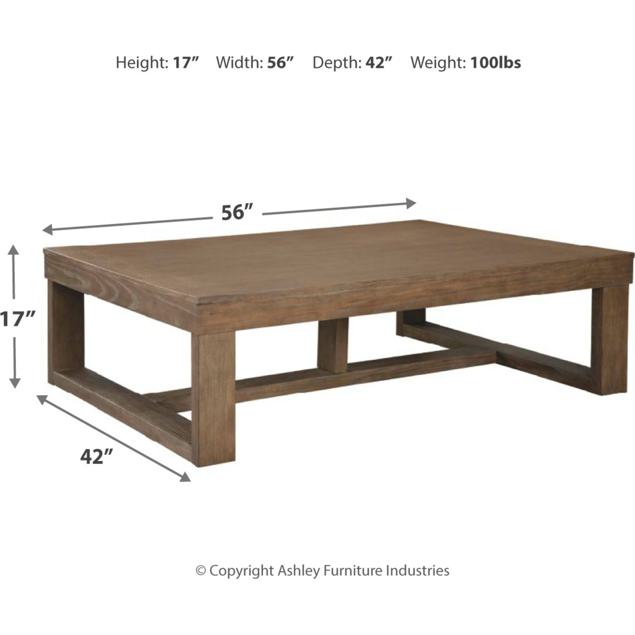 Modern Gray Cariton Coffee Table - Stylish Living Room Furniture for Home Decor & Entertainment Spaces
