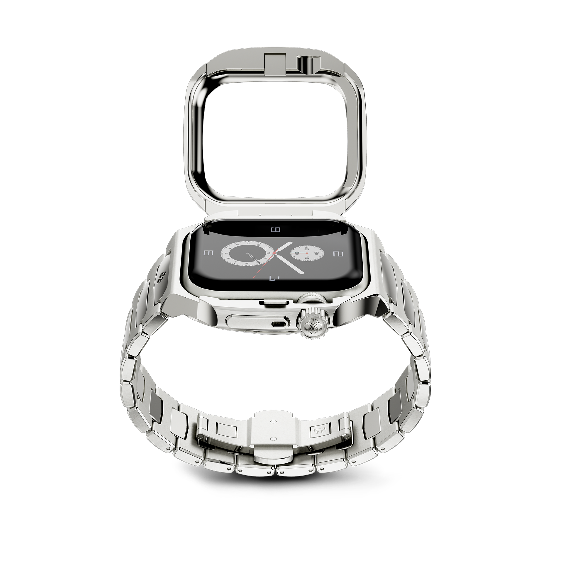 Apple Watch Case RO41 - Premium Silver Protective Cover for Apple Watch - Perfect for Sports, Workouts & Everyday Use