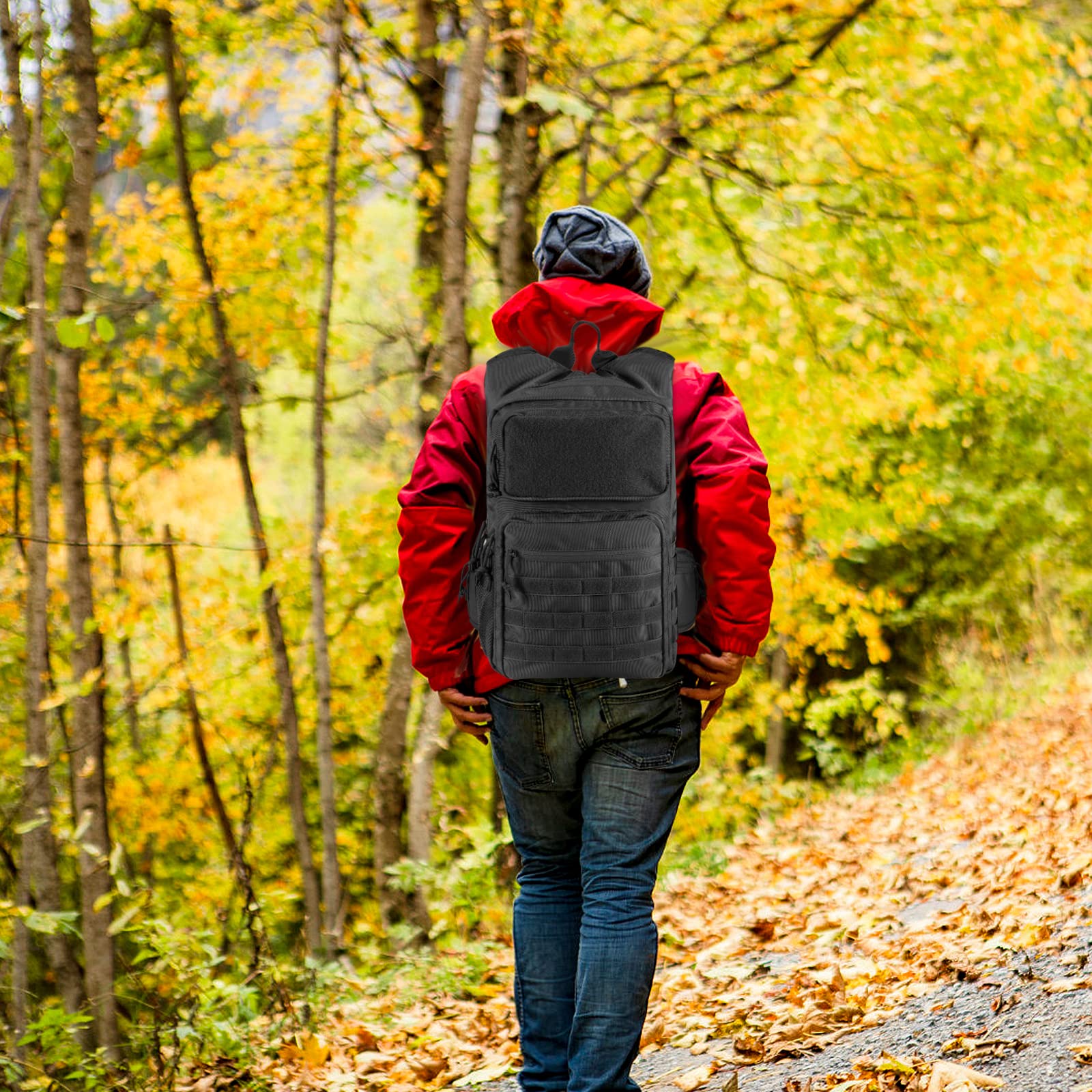 Tactical Hydration Pack - Lightweight Insulated Water Backpack with MOLLE System for Hiking, Running, Cycling, Climbing, Hunting & Fishing | Perfect for Outdoor Adventures, Military Training & Emergency Preparedness