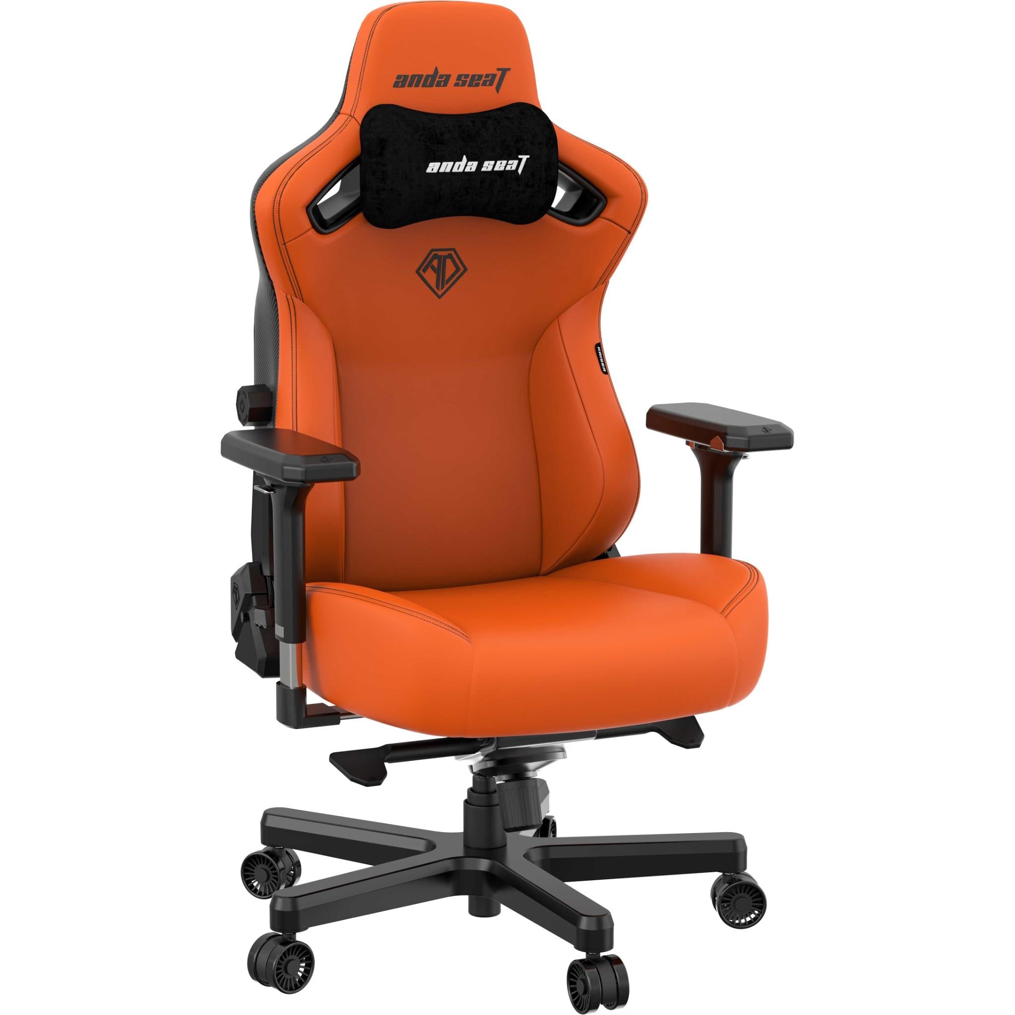 Anda Seat Kaiser 3 Series Premium Gaming Chair - Ergonomic Office Chair with Adjustable Lumbar Support & Headrest, Large Size in Vibrant Orange | Perfect for PC Gaming, Esports, and Home Office Workstations