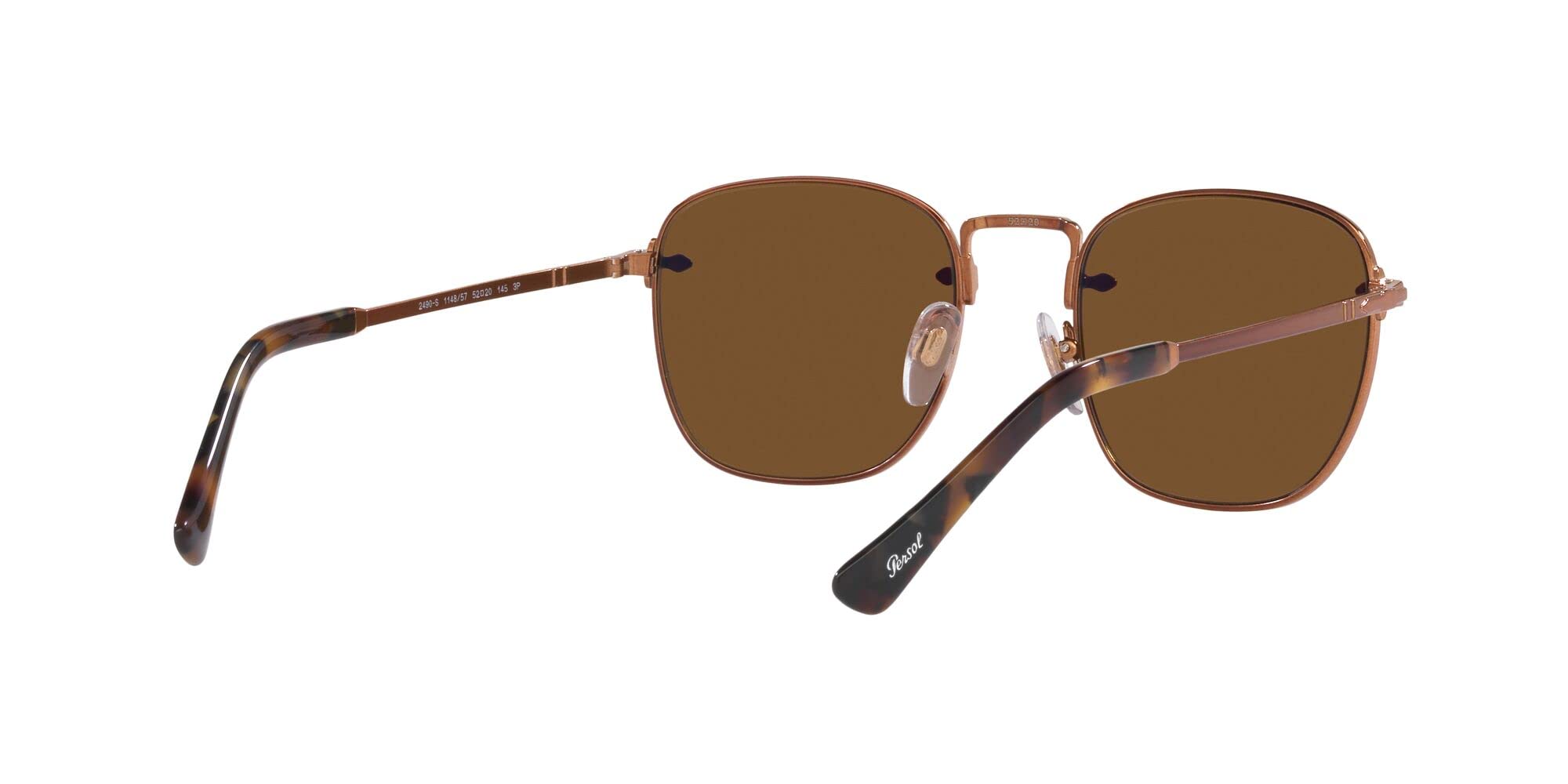 Persol PO2490S Square Sunglasses for Men & Women - Classic UV Protection Polarized Lenses - Perfect for Driving, Travel & Outdoor Activities