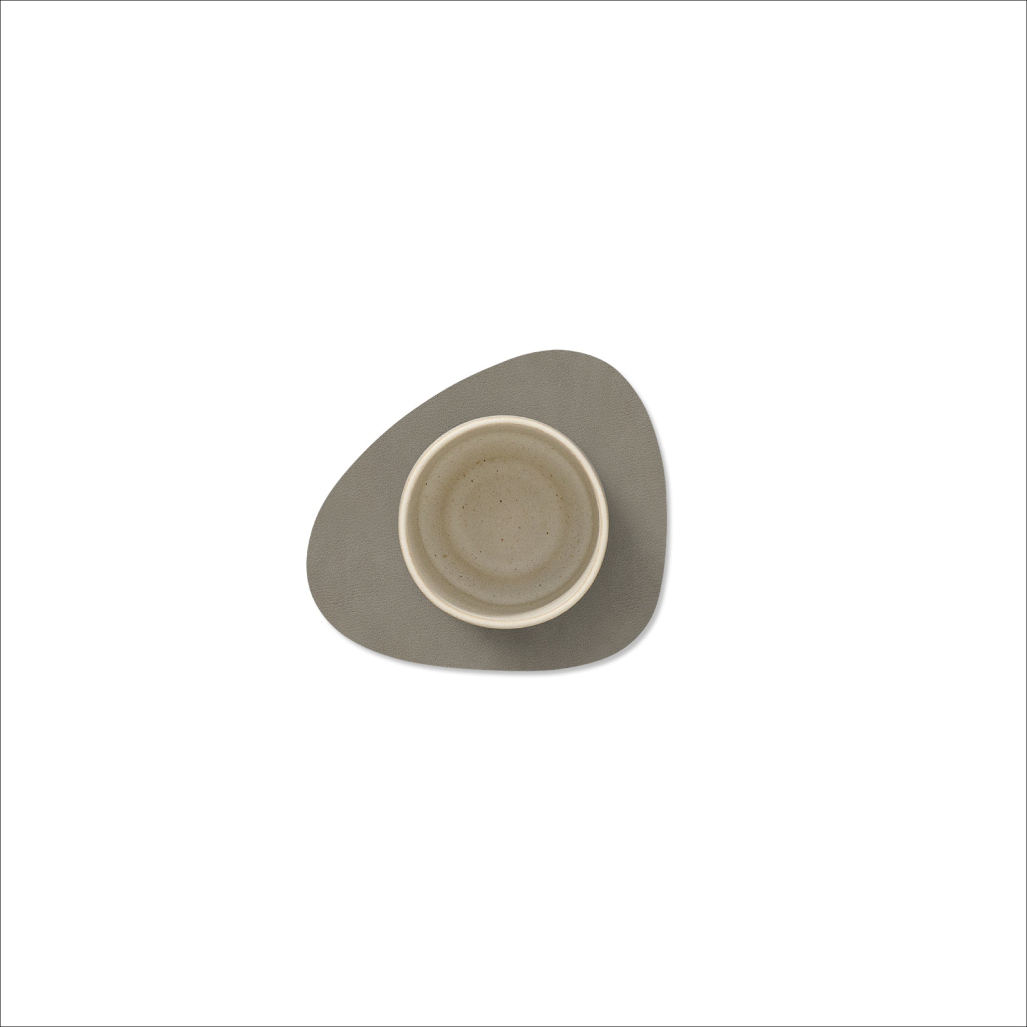 LIND DNA Nupo Curve Coaster Set of 4 - Non-Slip, Durable Flint Grey Drink Coasters for Coffee Table, Bar, Dining & Office Use