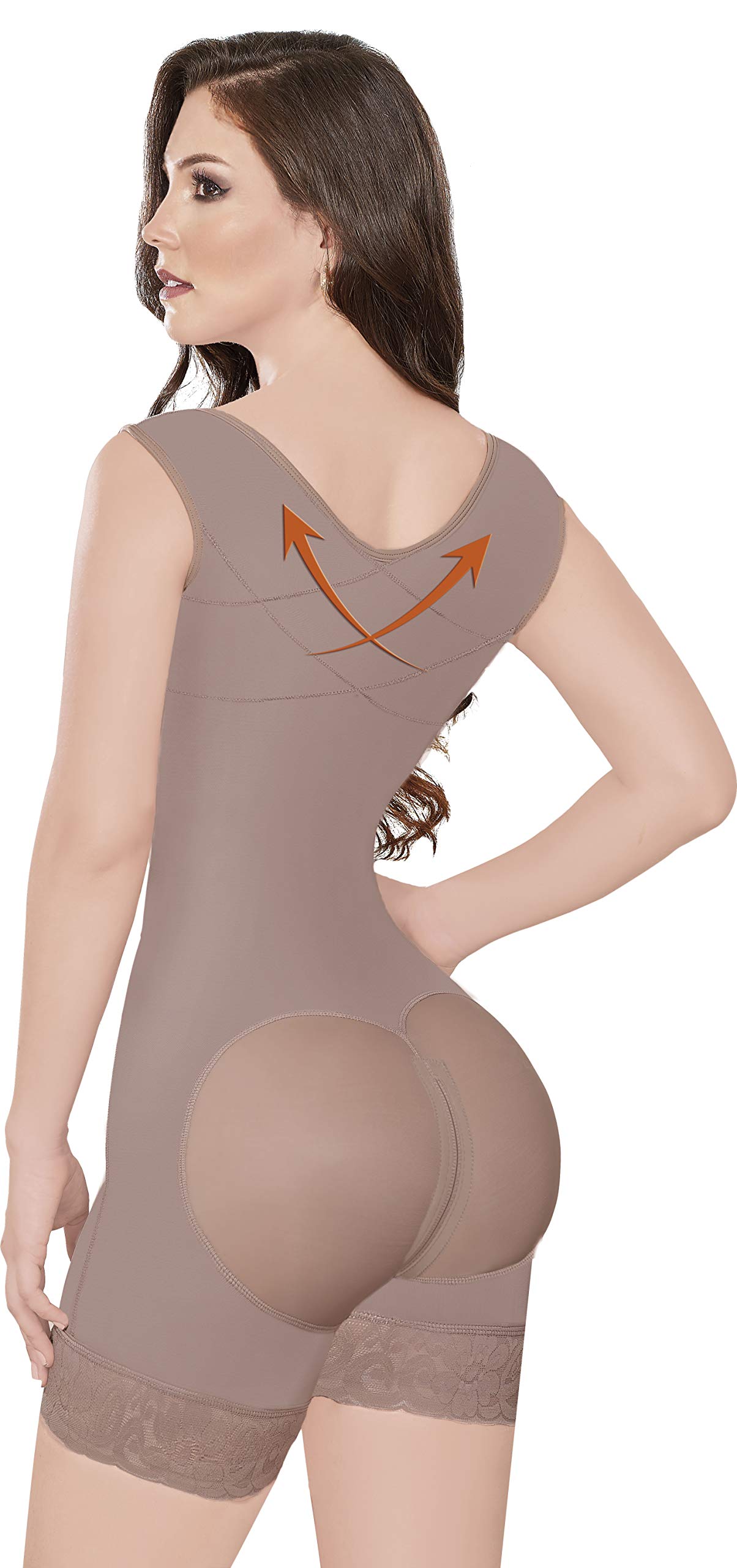 Post-Surgery Shapewear for Women - Powernet Compression Butt Lifter & Bust Support Bra with Hooks - Perfect for Recovery, Body Contouring and Everyday Comfort