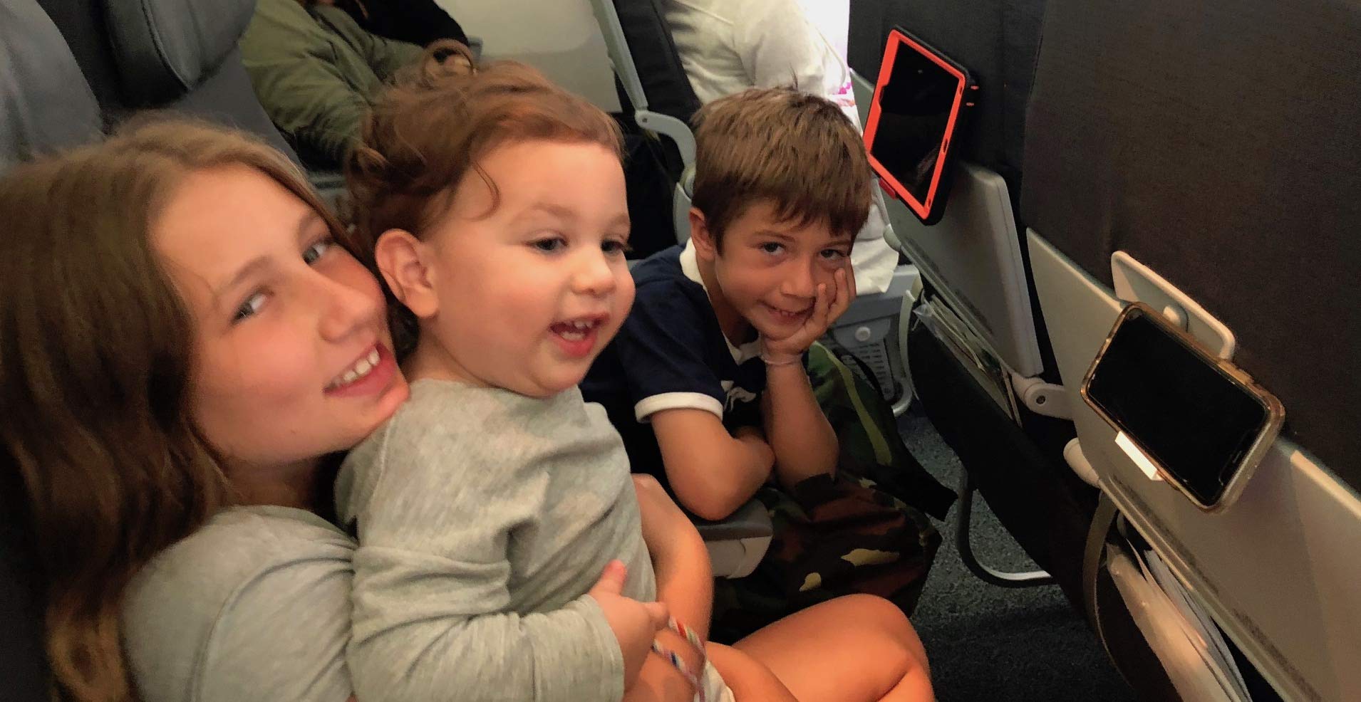 SkyClip Airplane Phone Holder - Secure Back of Seat Tray Table Clip & Durable Stand for iPhone, Android, Tablets & E-Readers (2 Pack) - Perfect for Inflight Entertainment, Road Trips & Office Use
