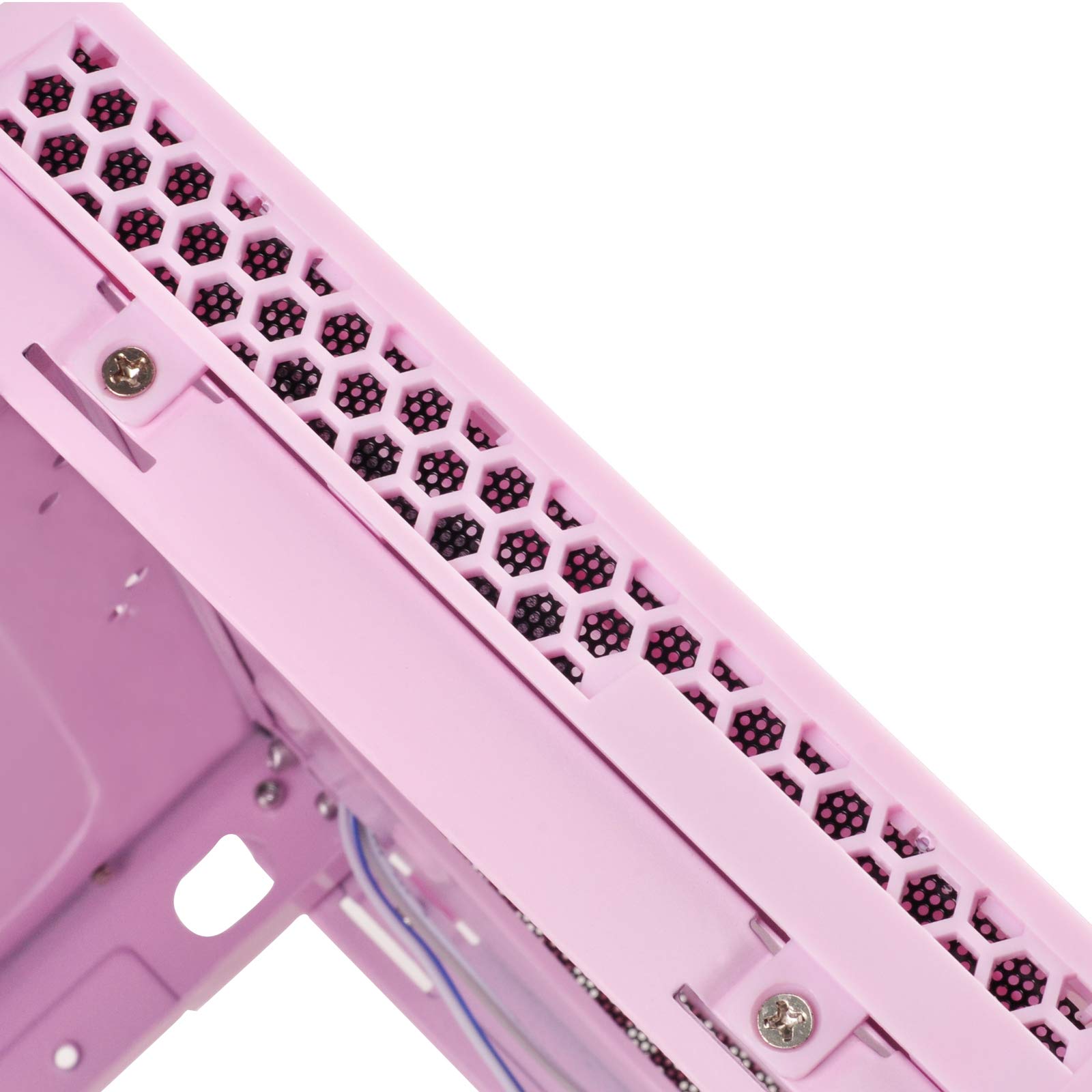 SilverStone Technology SG13P Ultra Compact Mini-ITX Computer Case - Pink | Space-Saving Small Form Factor PC Enclosure for Home Office, Gaming & HTPC Builds