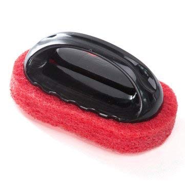 WorldCare® Magic Sponge Tiles - Bath Brush & Pot Scrubber for Deep Cleaning | Durable Scouring Pads for Kitchen, Bathroom & Household Cleaning (Black)
