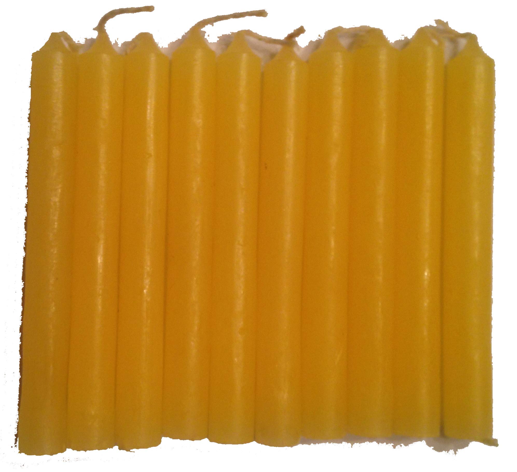 20 Pack Yellow Wicca Magic Ritual Mini Spell Chime Candles for Pagan Altars & Witchcraft - Perfect for Meditation, Spells & Home Decor
